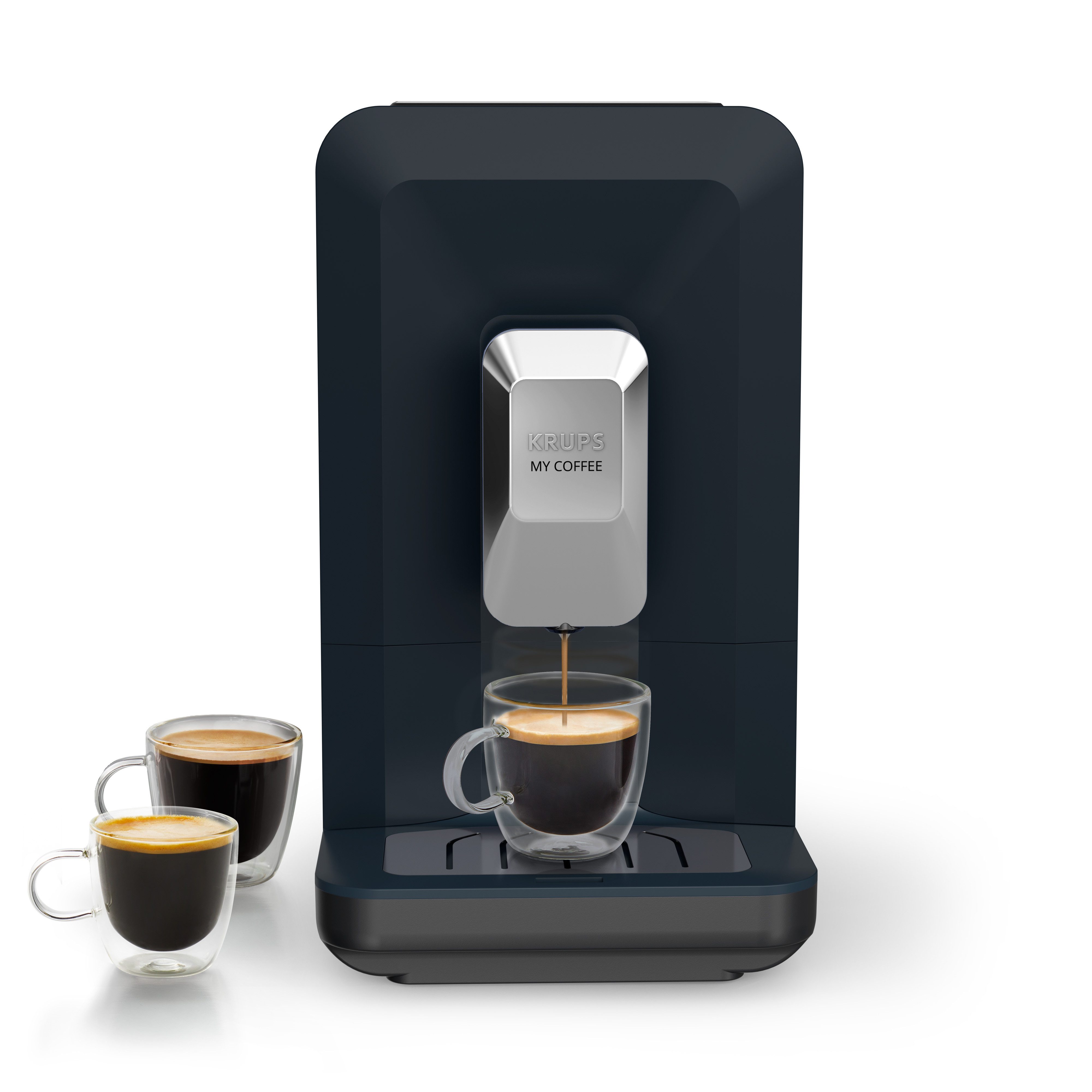 Krups Kaffeevollautomat EA2004 My Coffee, super-kompakt, 3 Rezepte, Touchpanel, einfache Reinigung und Pflege