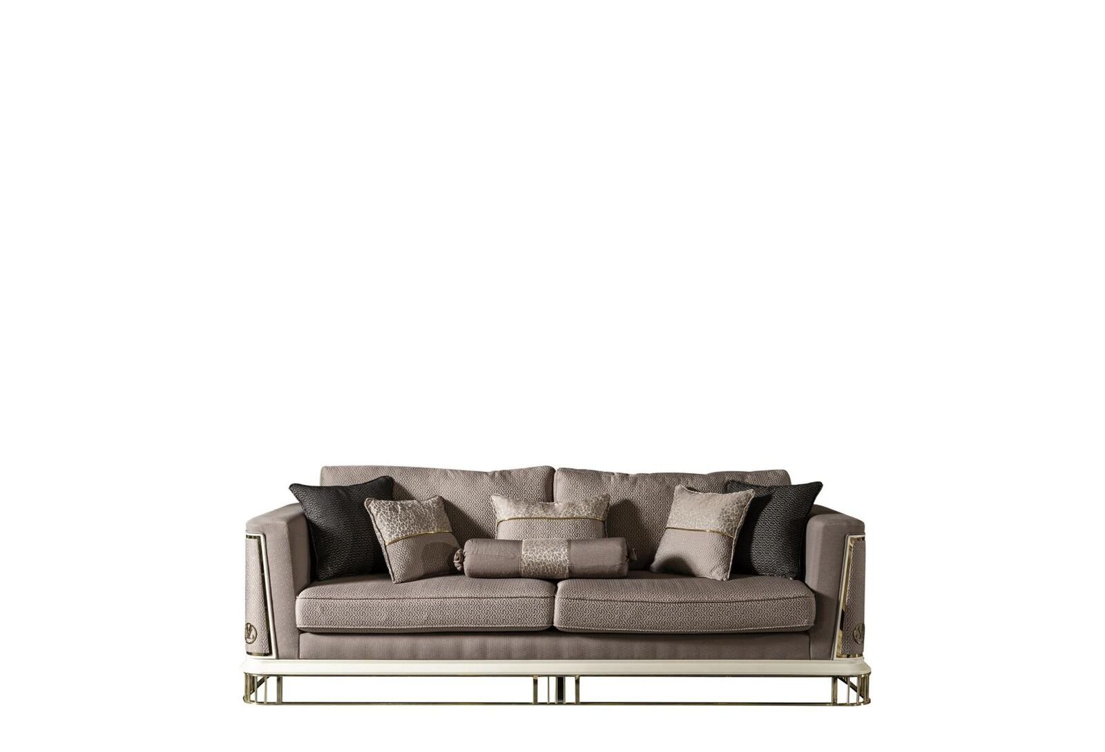 Design Sitzer 3 Sofa Made Elegantes Sofas, Europe Luxus Sofa JVmoebel Möbel Wohnzimmer Braun in Stil