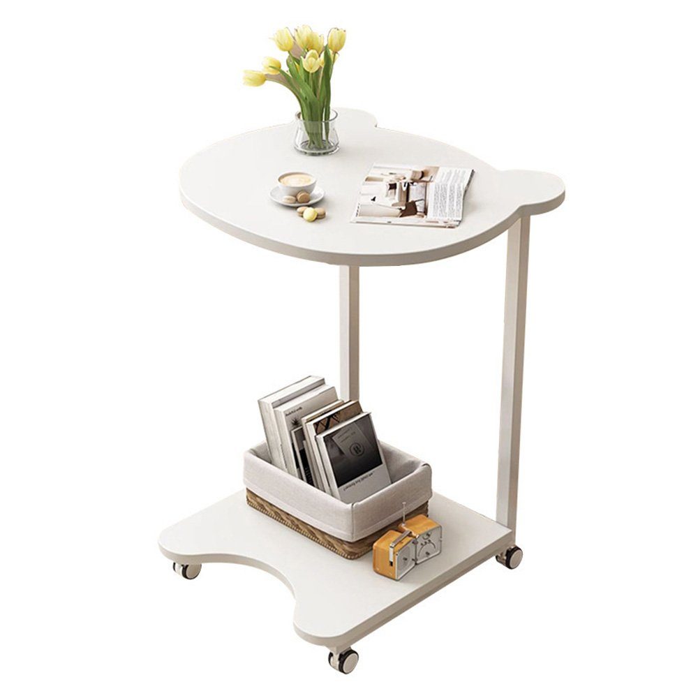 NUODWELL Beistelltisch Beistelltisch, Movable kleine Couchtisch mit Rädern günstig online kaufen