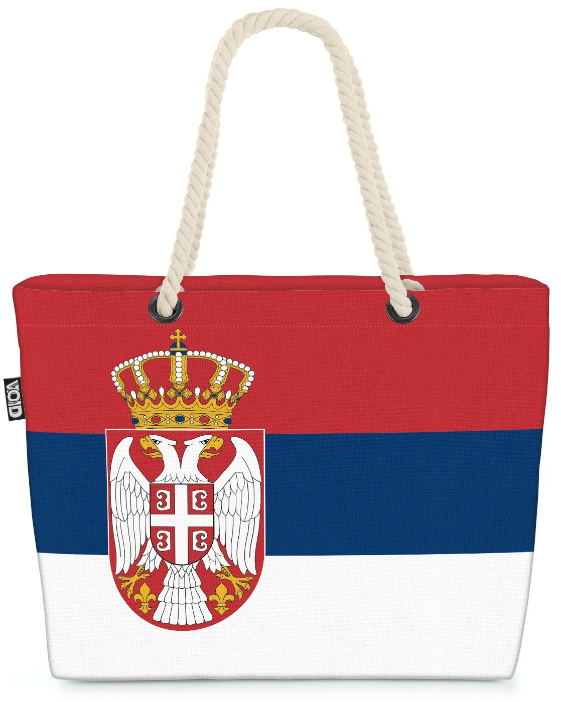 Flagge Strandtasche EM Länderflagge VOID Serbien (1-tlg), Fahne