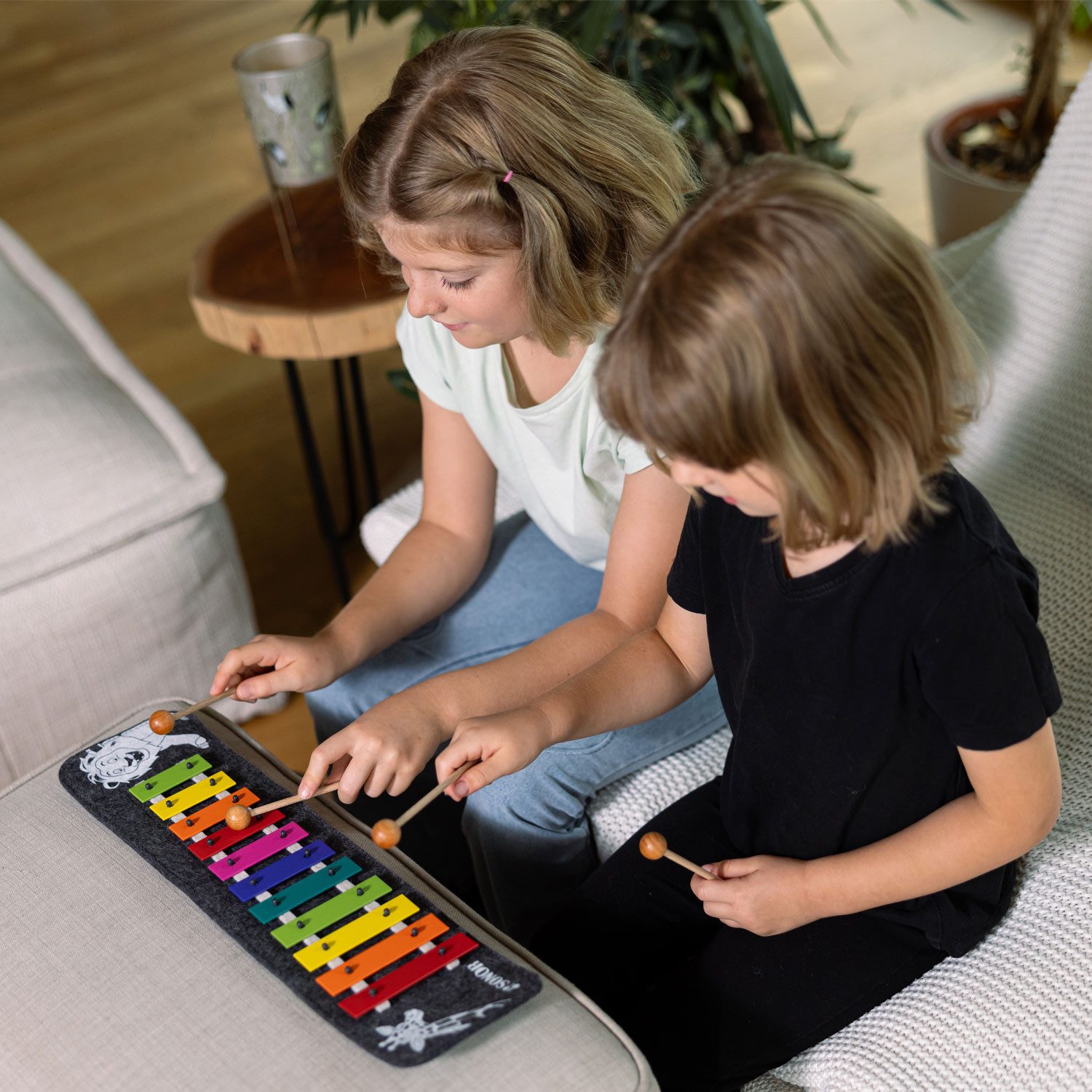 SONOR Glockenspiel Sonor Glockenspiel Safari GS Plus mit 2 Klangstäben,Glockenspiel, 1 Paar Schlägel, Transport-Dose, Klangstäbe, 1-St., Glockenspiel, Vorteils-Set mit 2 Klangstäben
