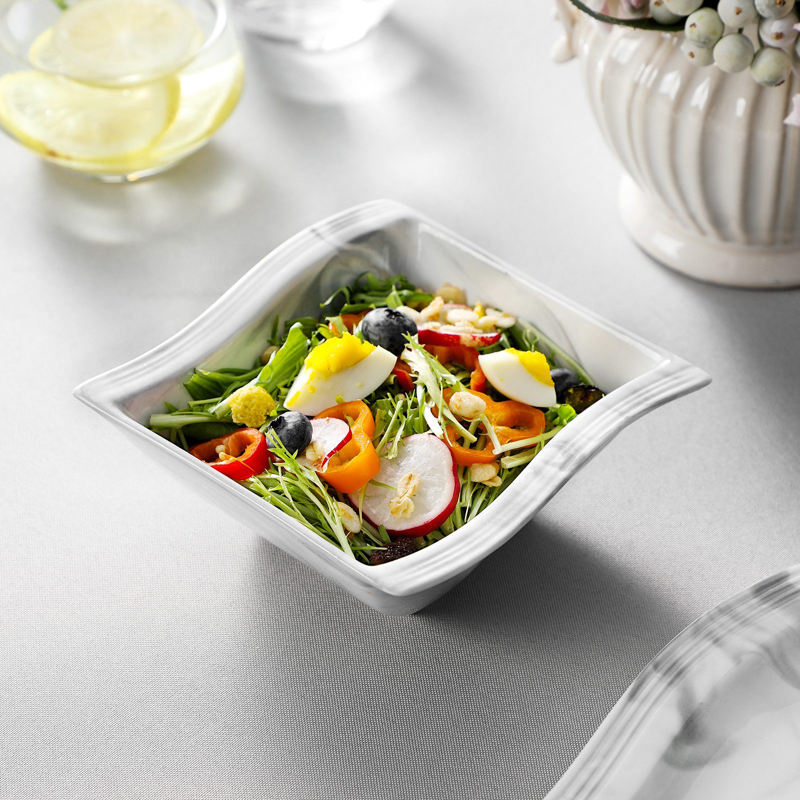 MALACASA Geschirr-Set Tafelservice FLORA für 6/4 Personen Marmor Geschirrset (12-tlg), 4 Personen, Porzellan