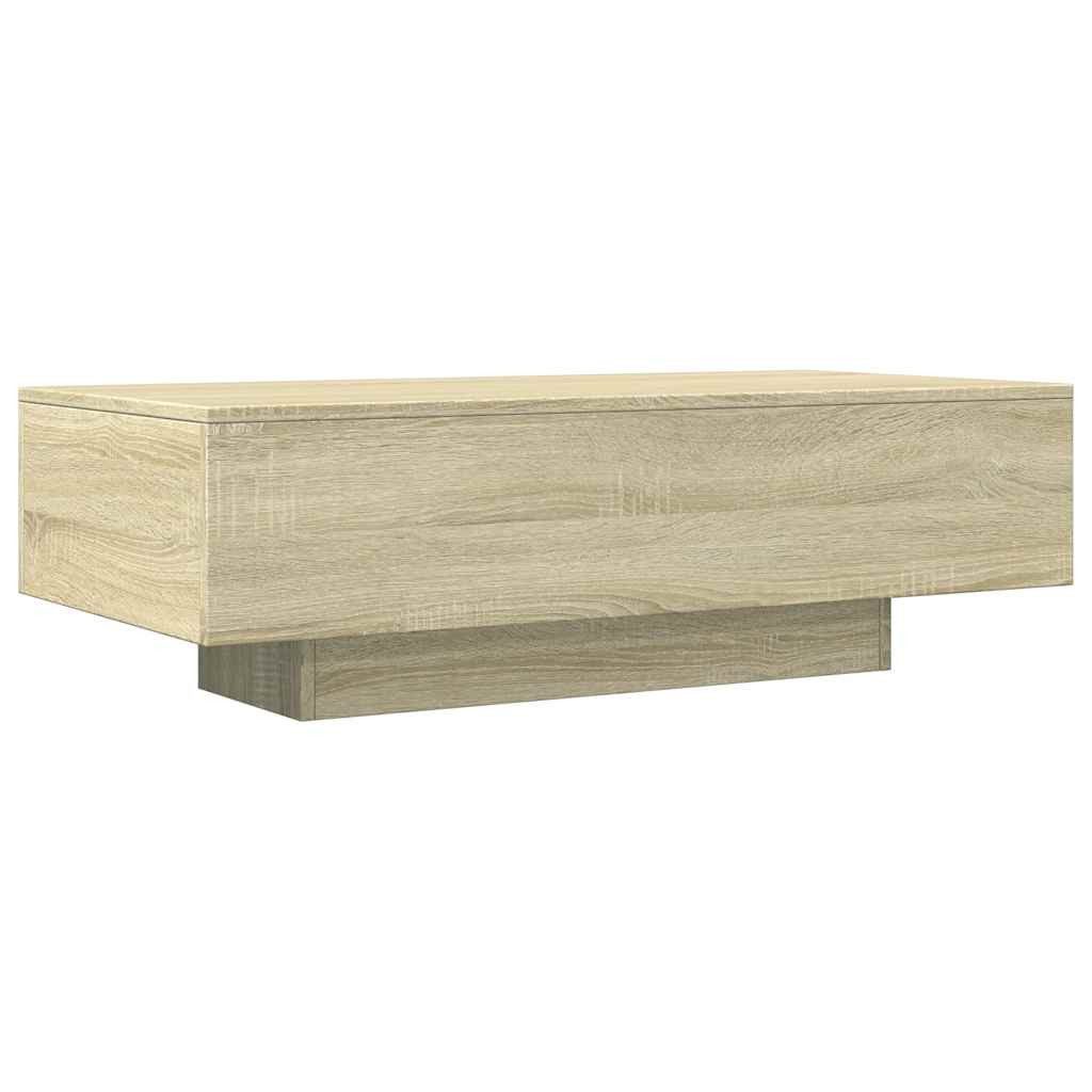 furnicato Couchtisch Sonoma-Eiche 100x49,5x31 cm Holzwerkstoff günstig online kaufen