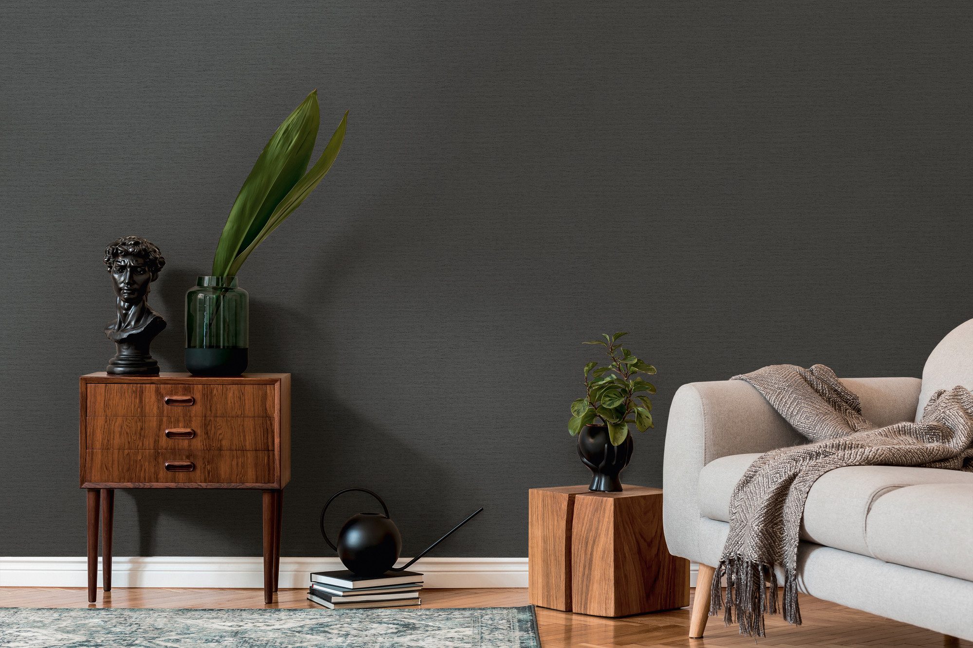 living walls Vliestapete Famous Garden einfarbige günstig online kaufen