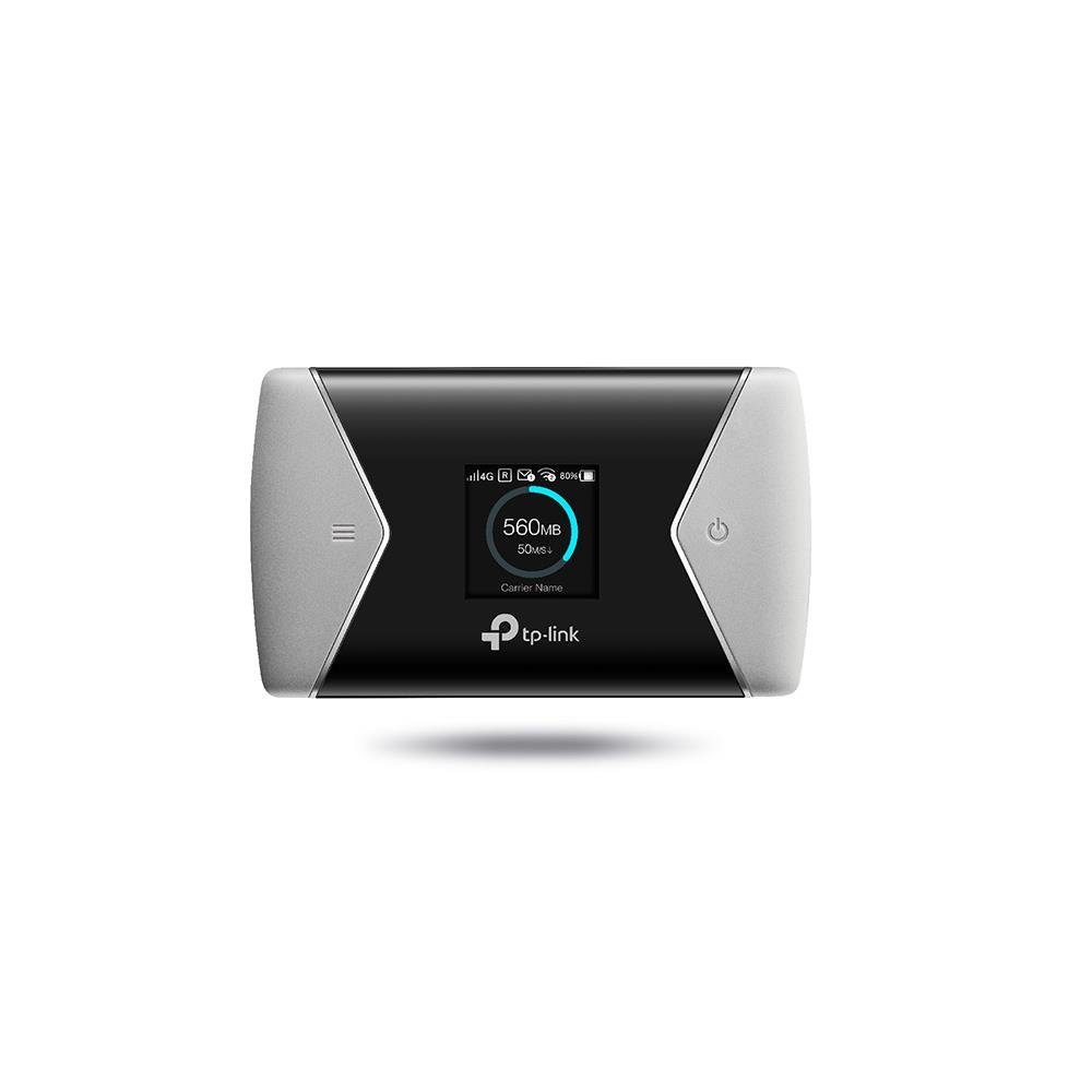 tp-link M7650 4G/LTE-Router, 300 Mbit/s auf 2,4 GHz, bis zu 600Mbit/s Download, schwarz, silber