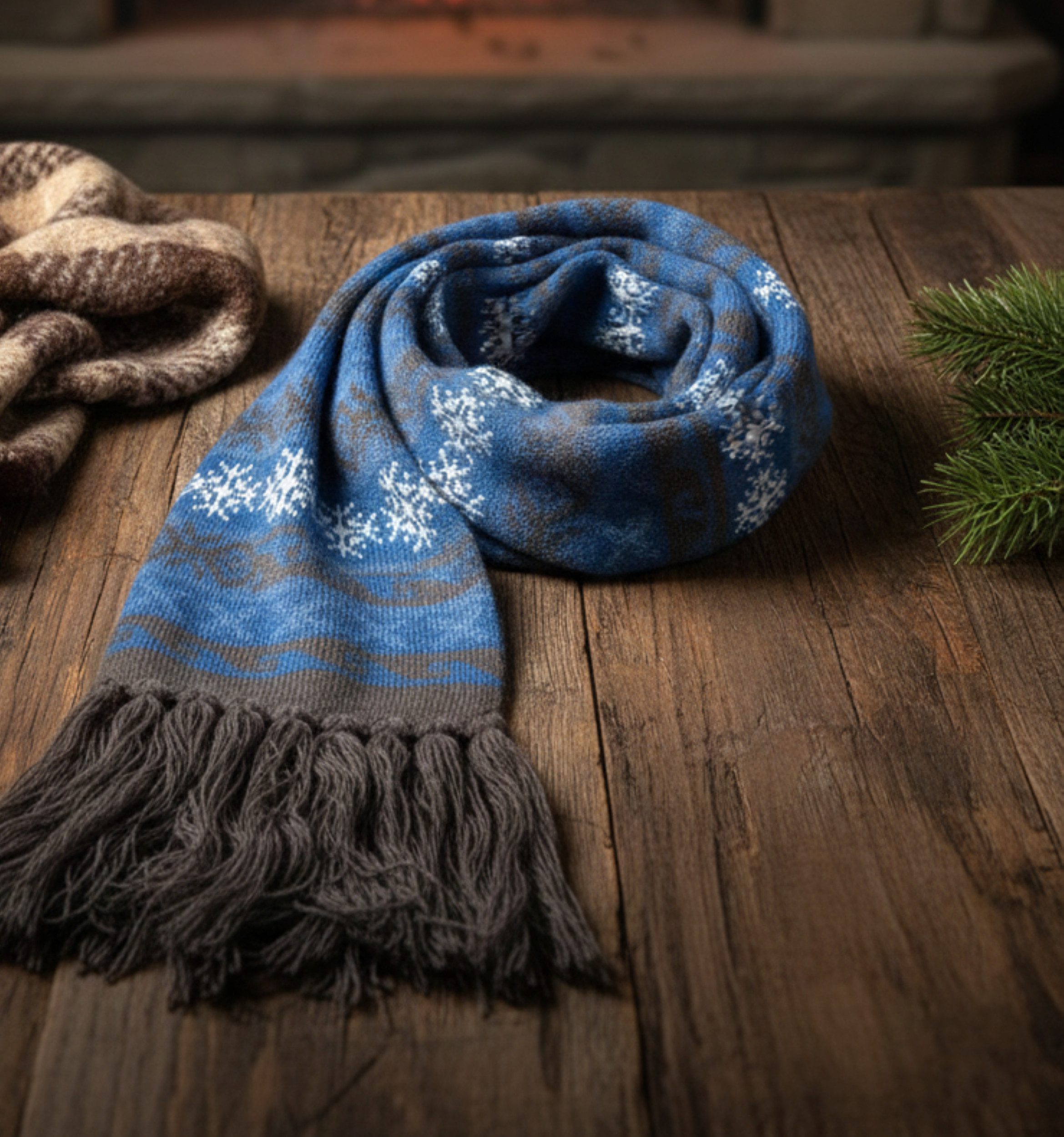 SUBLEVEL Strickschal Klassischer Norweger-Strickschal, Zeitloses Winter-Acc günstig online kaufen