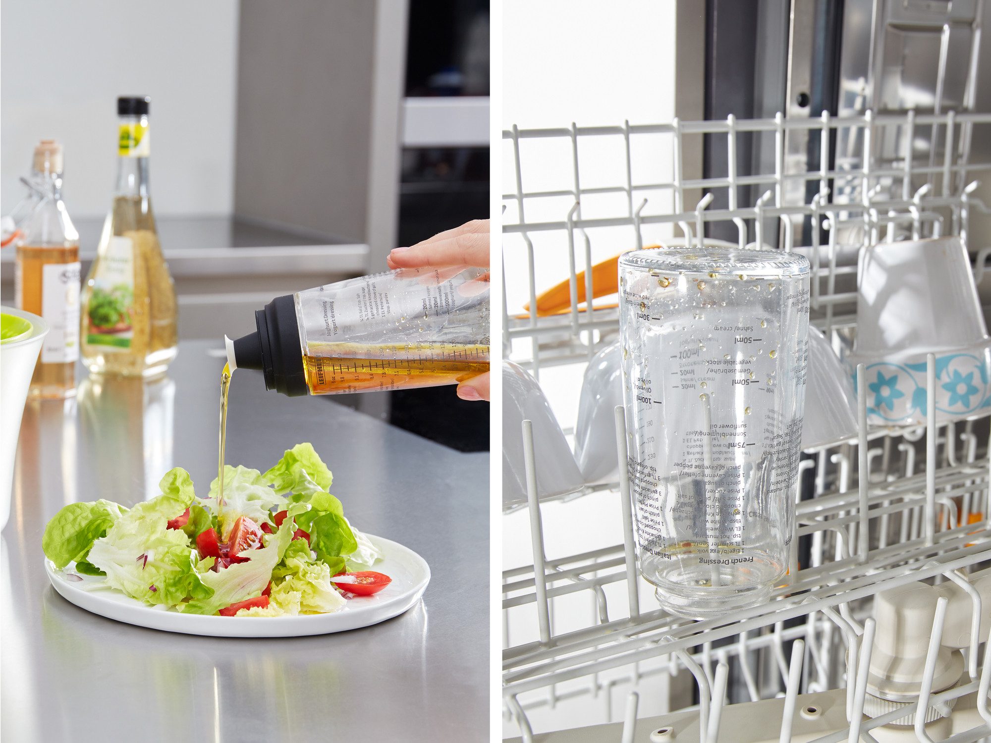 Leifheit Dressing Shaker LEIFHEIT Salat Dressing Shaker Salatsauce – Bild 4 von 5