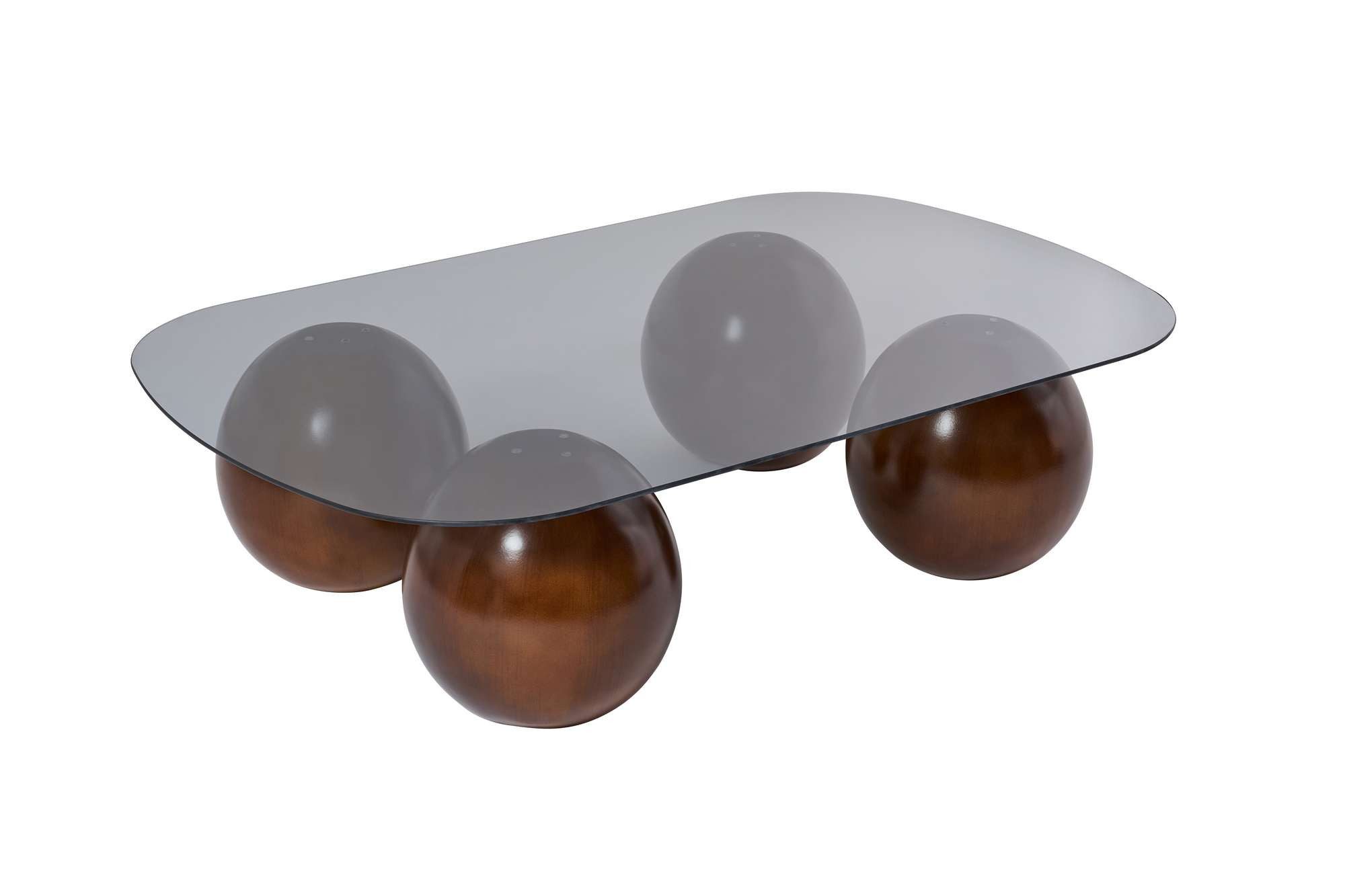 Skye Decor Couchtisch Evara (Einzelartikel), Modernes Design Gehärtete Glasplatte Außergewöhnliche Fußform