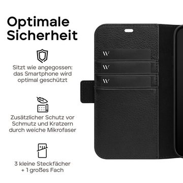 wiiuka Handyhülle suiit CARDS Hülle für iPhone 13 Pro Max, Klapphülle Handgefertigt - Deutsches Leder, Premium Case