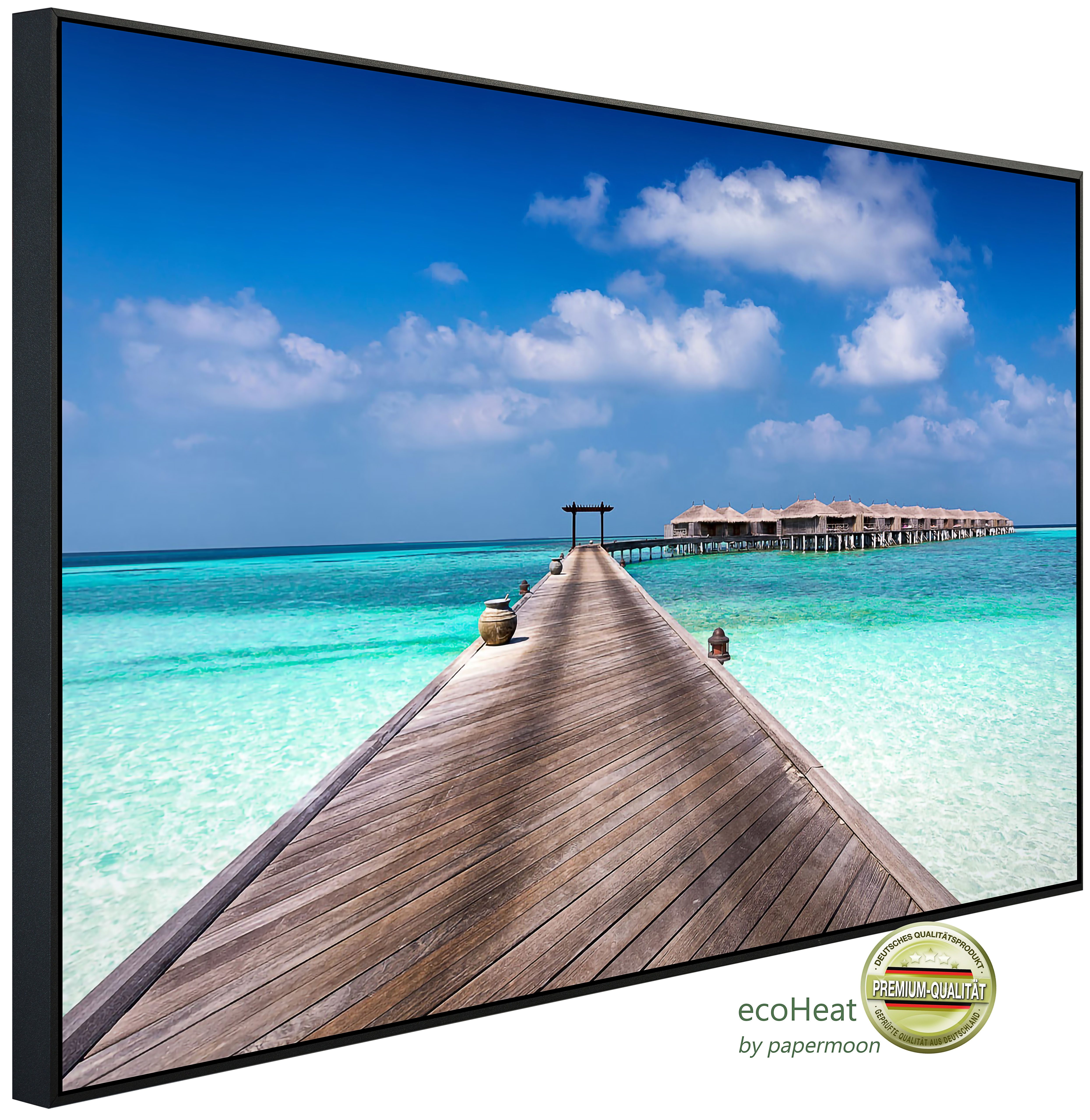 Papermoon Infrarotheizung INFRAROT-BILD-HEIZUNG, Steg im Wasser, TÜV-Rheinland/GS zertifiziert, angenehme Strahlungswärme