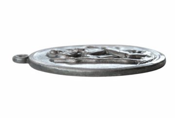 PistolaPeppers Schlüsselanhänger mit Gravur Christophorus Schlüsselanhänger Relief 3D Metall Christopherus Anhänger