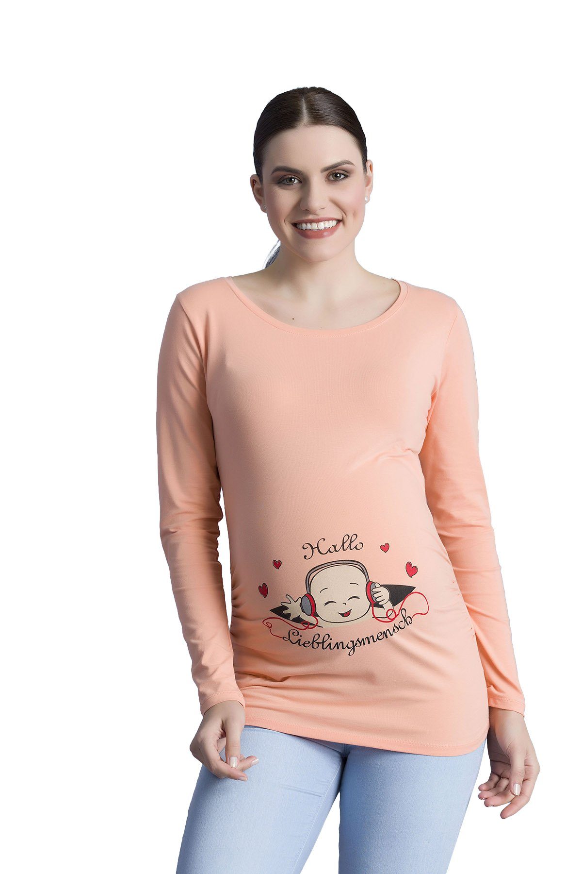 M.M.C. Umstandsshirt Hallo Lieblingsmensch mit Motiv