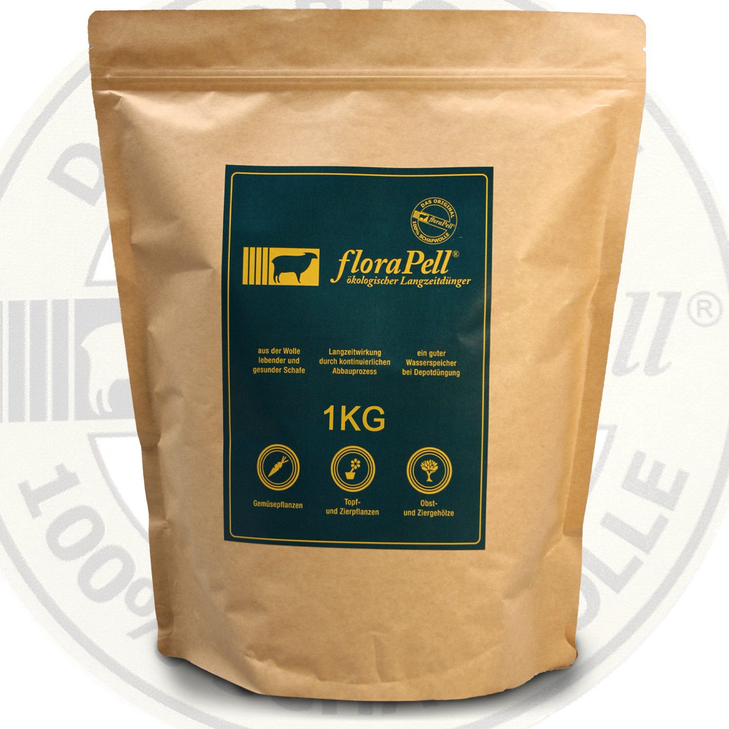 Langzeitdünger floraPell® ökologischer Pflanzendünger 1kg Beutel