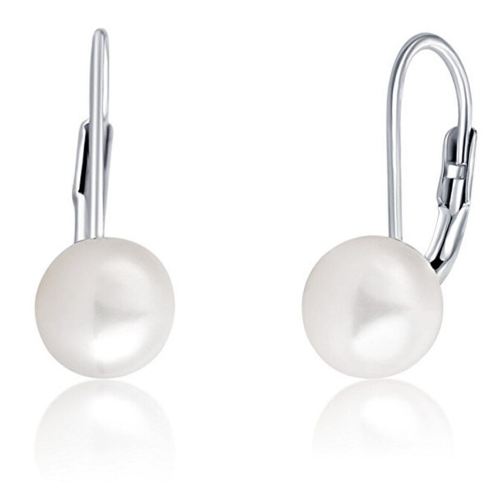JVD Ohrring-Set Silver earrings with real pearls SVLE0476XD2P1 - Diameter: 0.9 cm