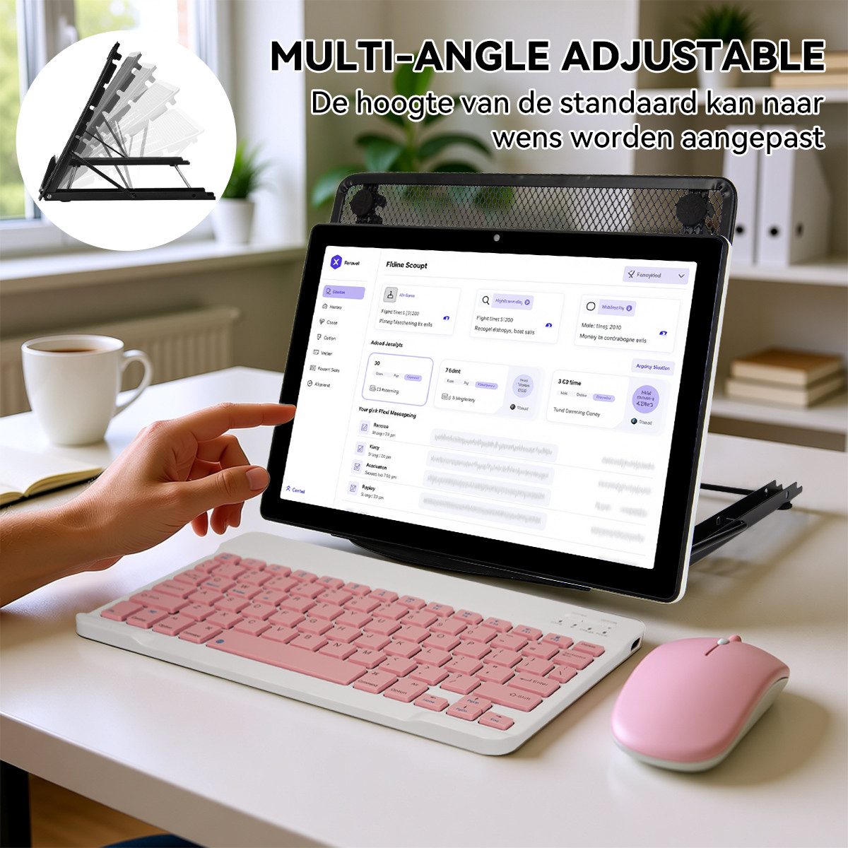 BUFO Tablet 64 GB 1280x800 IPS 5000 mAh Android Tablet (10", 64 GB, Android, WiFi, Große Kapazität)