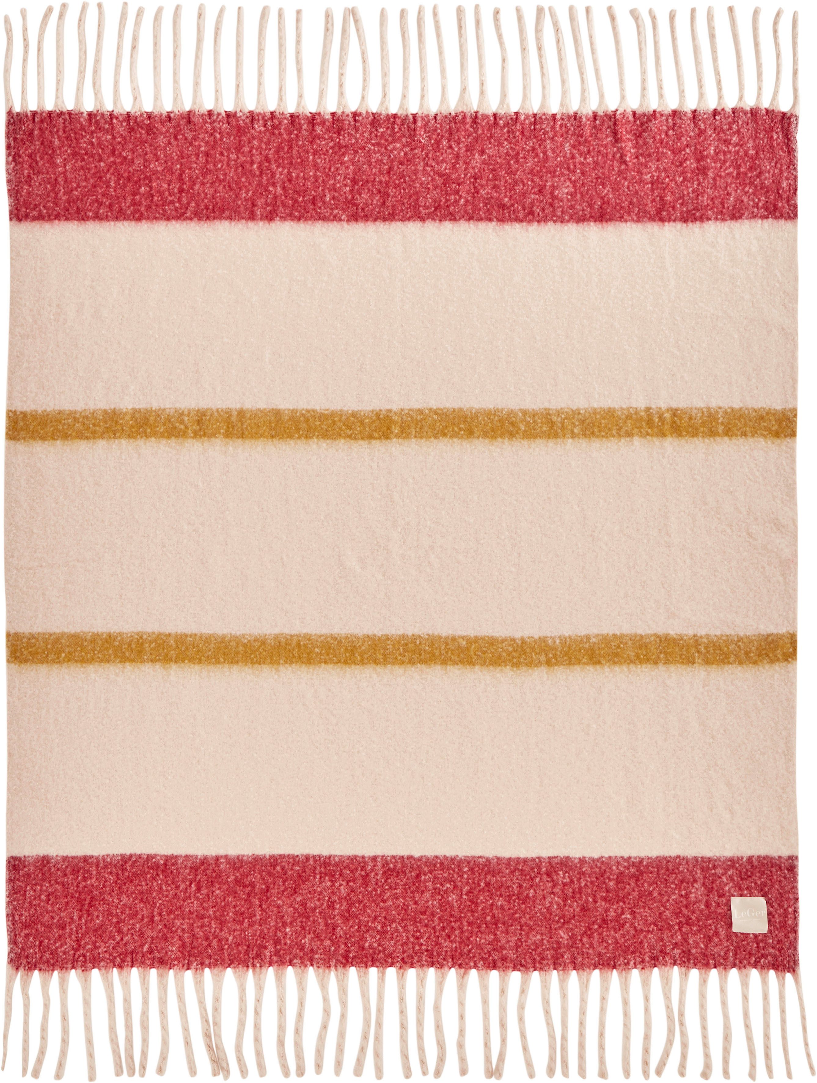 Wohndecke LeGer Chunky Fringes, Kuscheldecke im stilvollem Design, LeGer Ho günstig online kaufen