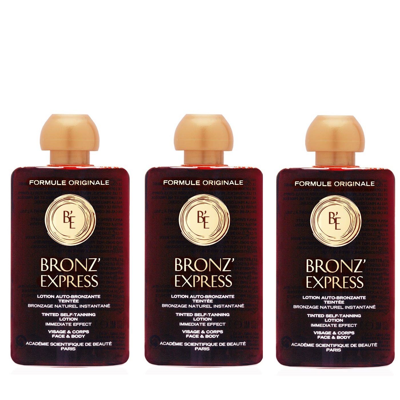 Académie Scientifique de Beauté Selbstbräunungslotion 3x Academie Bronz Express Lotion Auto-Bronzante Teintee Selbstbräunung