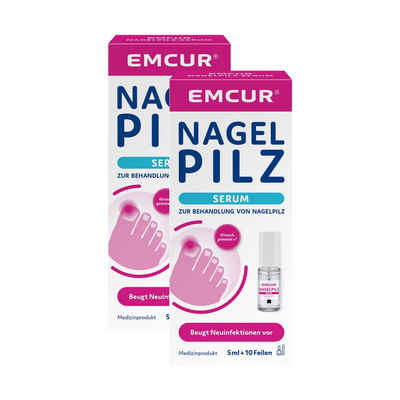 EMCUR Nagelpilz-Behandlungsstift Nagelpilz-Serum, zur Behandlung und gegen Neuinfektionen, 2 x 5 ml
