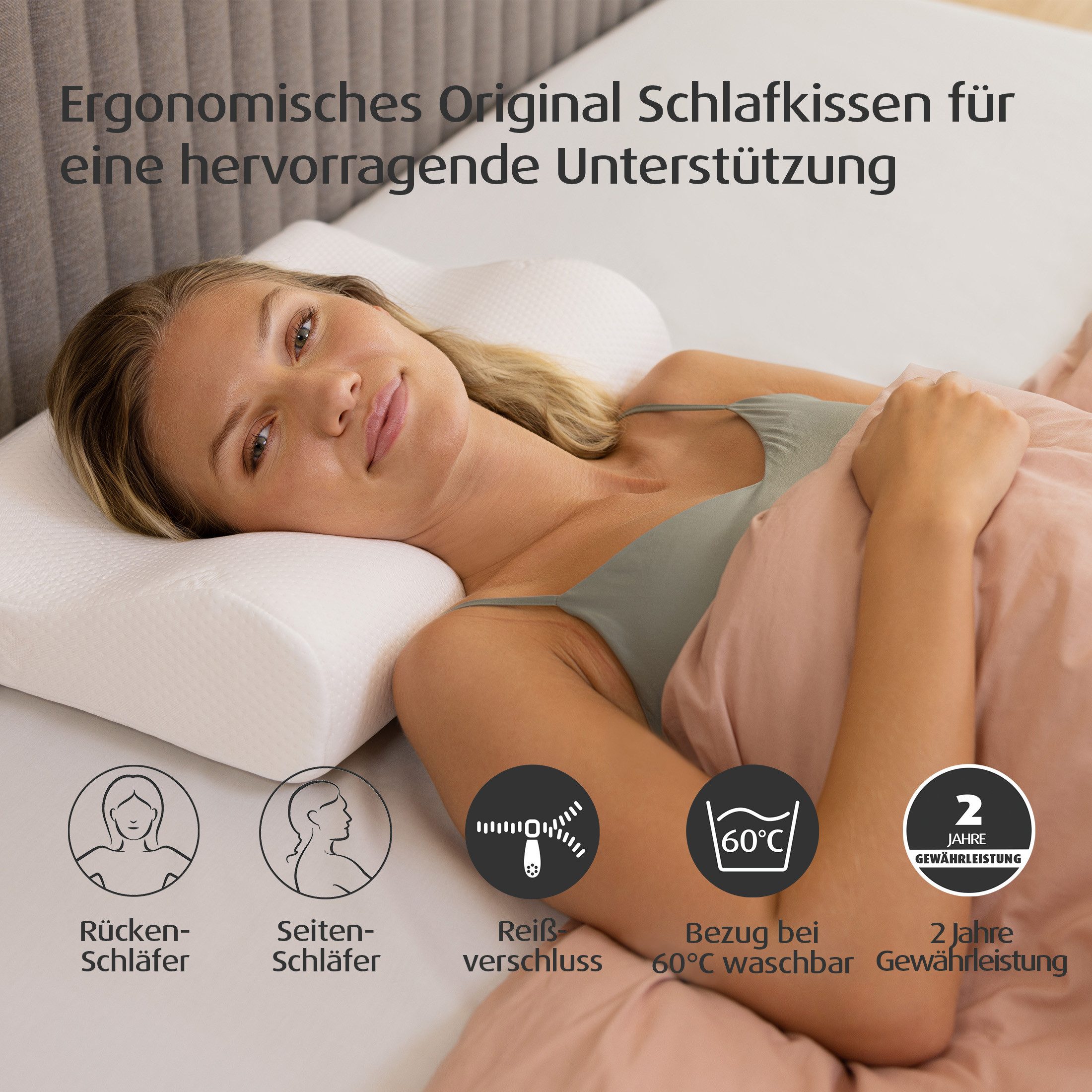 Tempur Schlafkissen TEMPUR® Original festes Memory Foam Schlafkissen, Memory Foam, druckentlastend