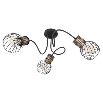 etc-shop LED Deckenspot, Leuchtmittel nicht inklusive, Retro Decken Spot Rondell Strahler Lampe Käfig Design Leuchte