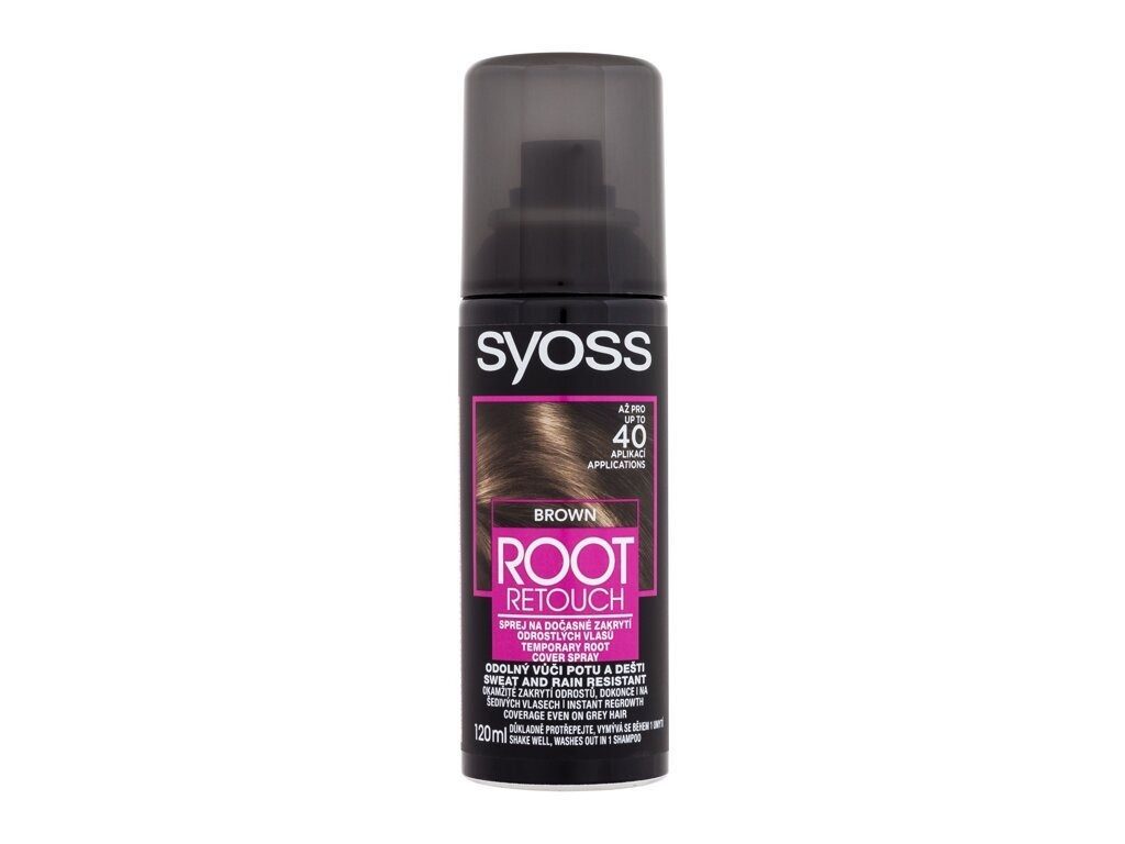 Syoss Haaransatz-Spray Syoss Root Retoucher Temporäre Wurzelabdeckung Spray Braun