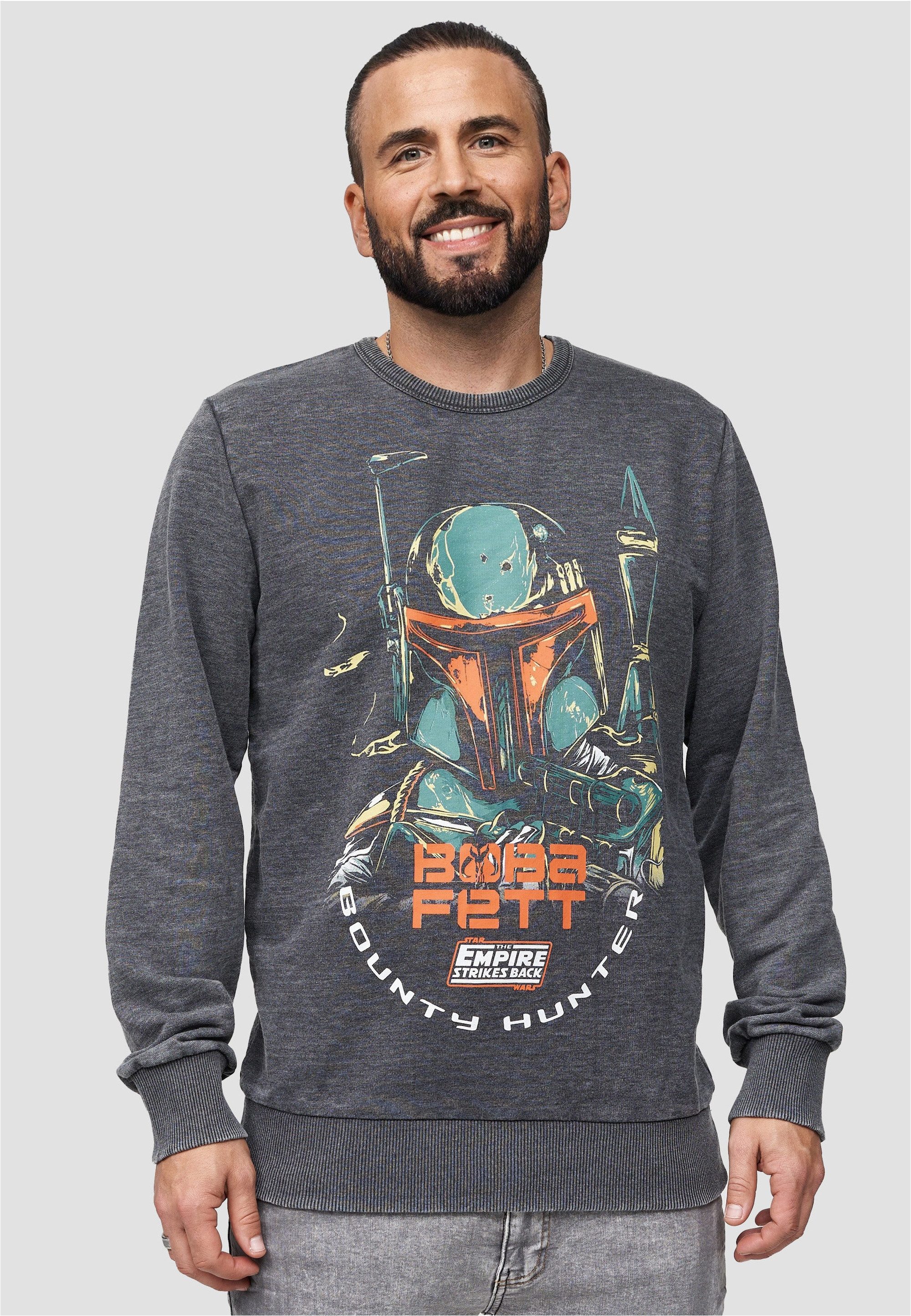 Recovered Sweatshirt Star Wars Boba Fett im lockeren Schnitt