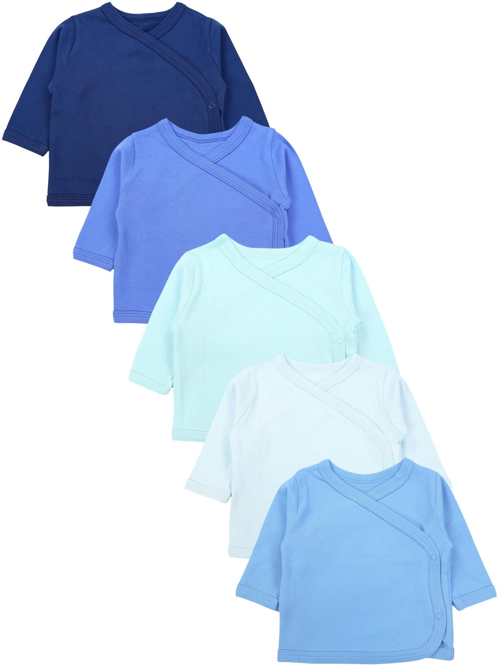 TupTam Wickelshirt TupTam Baby Jungen Langarm Wickelshirt Baumwolle 5er Set