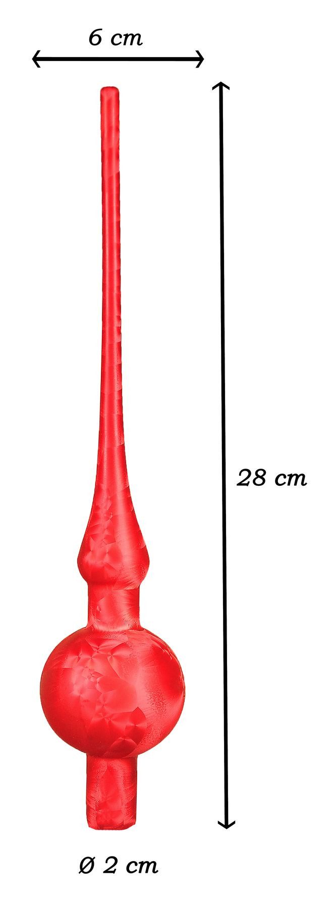 JACK Christbaumspitze JACK Christbaumspitze Spitze Glas 28cm Eislack Glanz günstig online kaufen