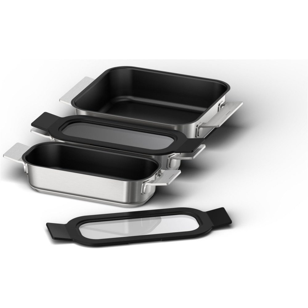 BOSCH Pfannen-Set Bosch HEZ9FF030 Flex Pfannen-Set, 3-teilig Küchenutensil., Robustes Material (3-teiliges Set), Robustes Material für langlebigen Gebrauch