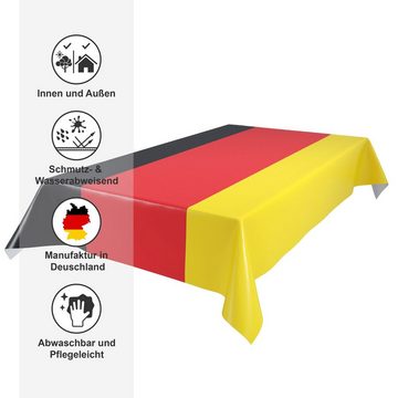 Beautex Tischdecke Wachstuchtischdecke Deutschland Flagge, Fahne, abwischbar Tischdecke (1-tlg)