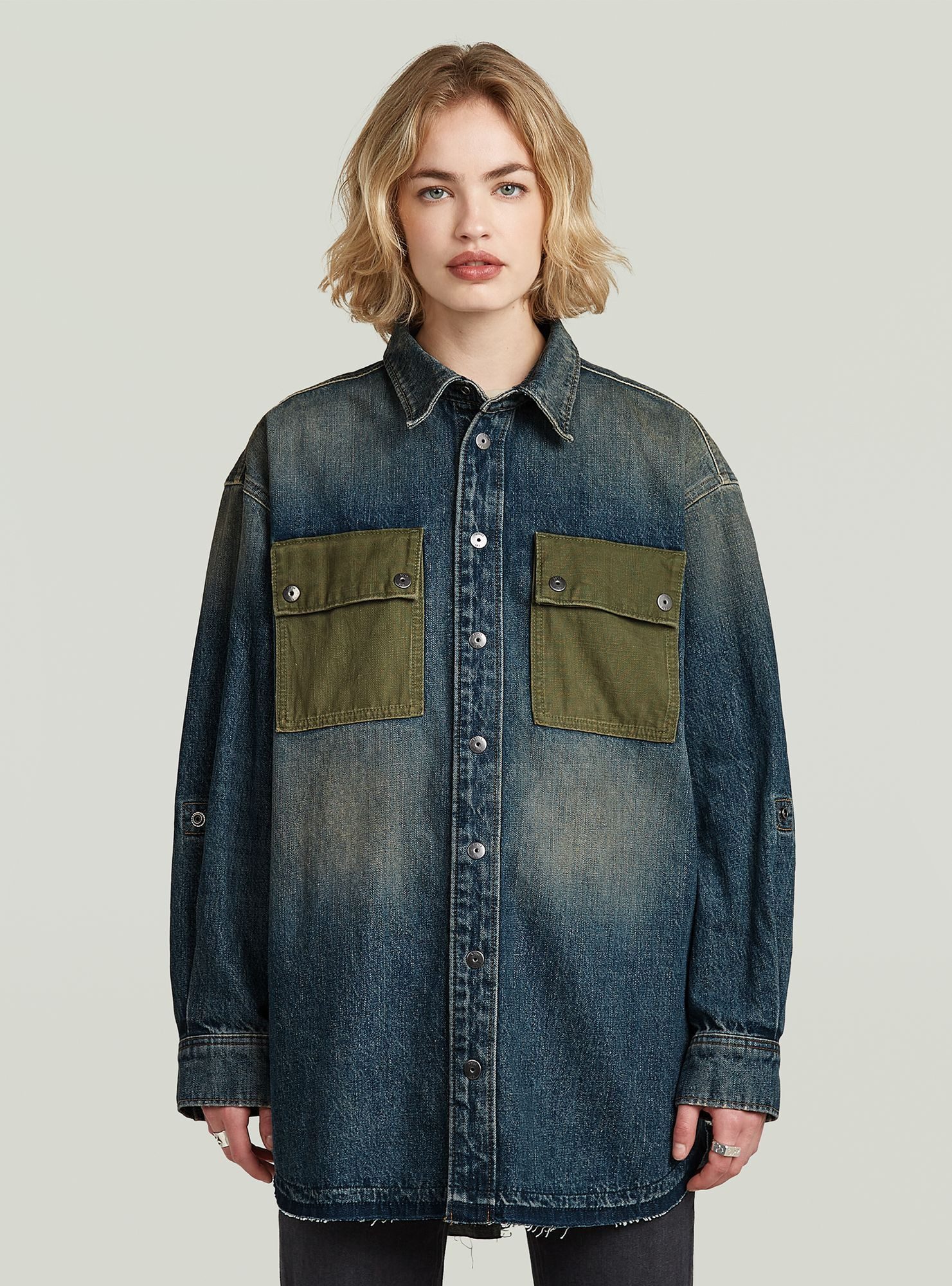 G-STAR Langarmshirt Panel Hemd