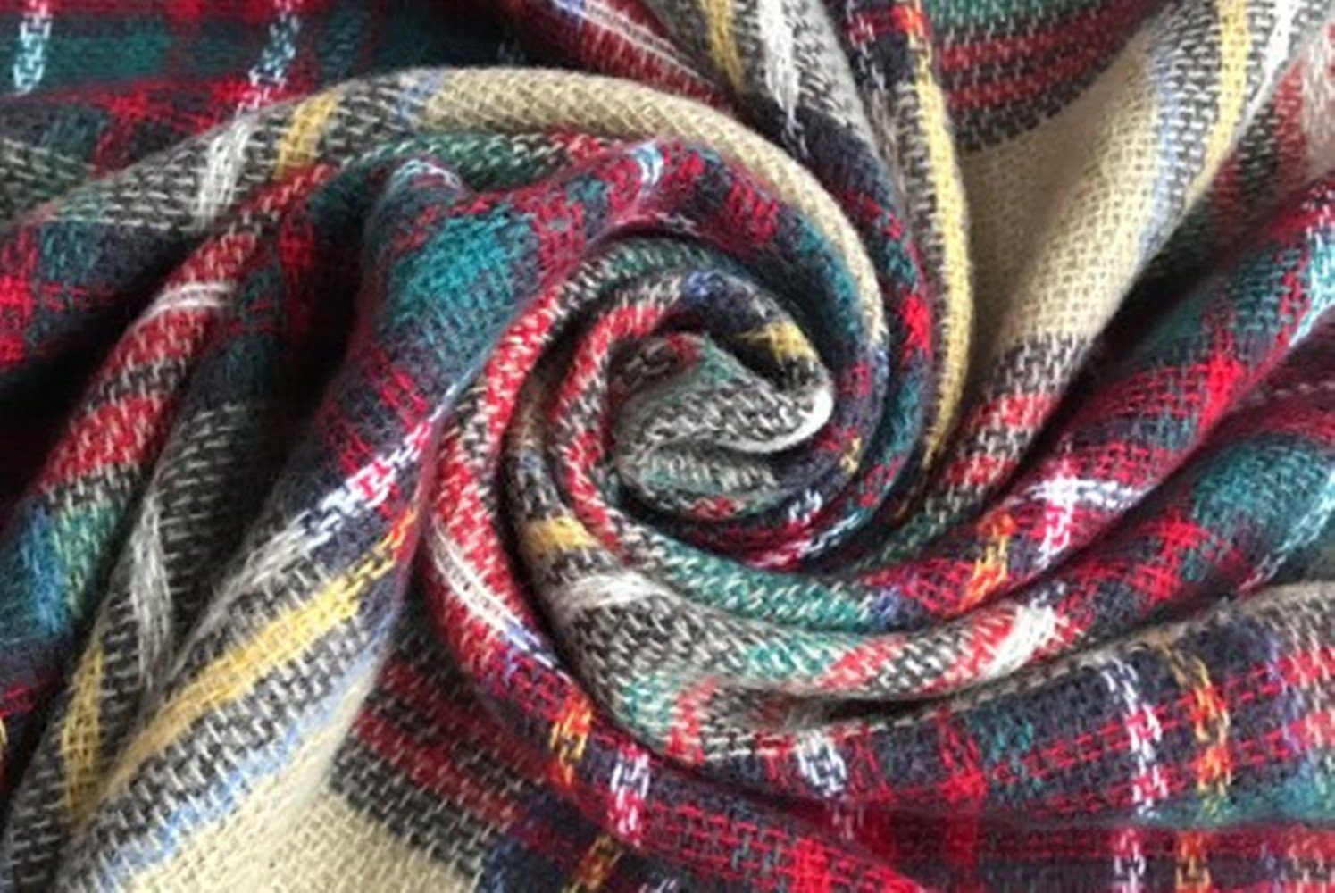 XDeer Modeschal Damen Schal Kariert übergroßer,XLDeckenschal Poncho Qualität, Winterschal Damen mit Fransen Halstuch Geschenk für Frauen