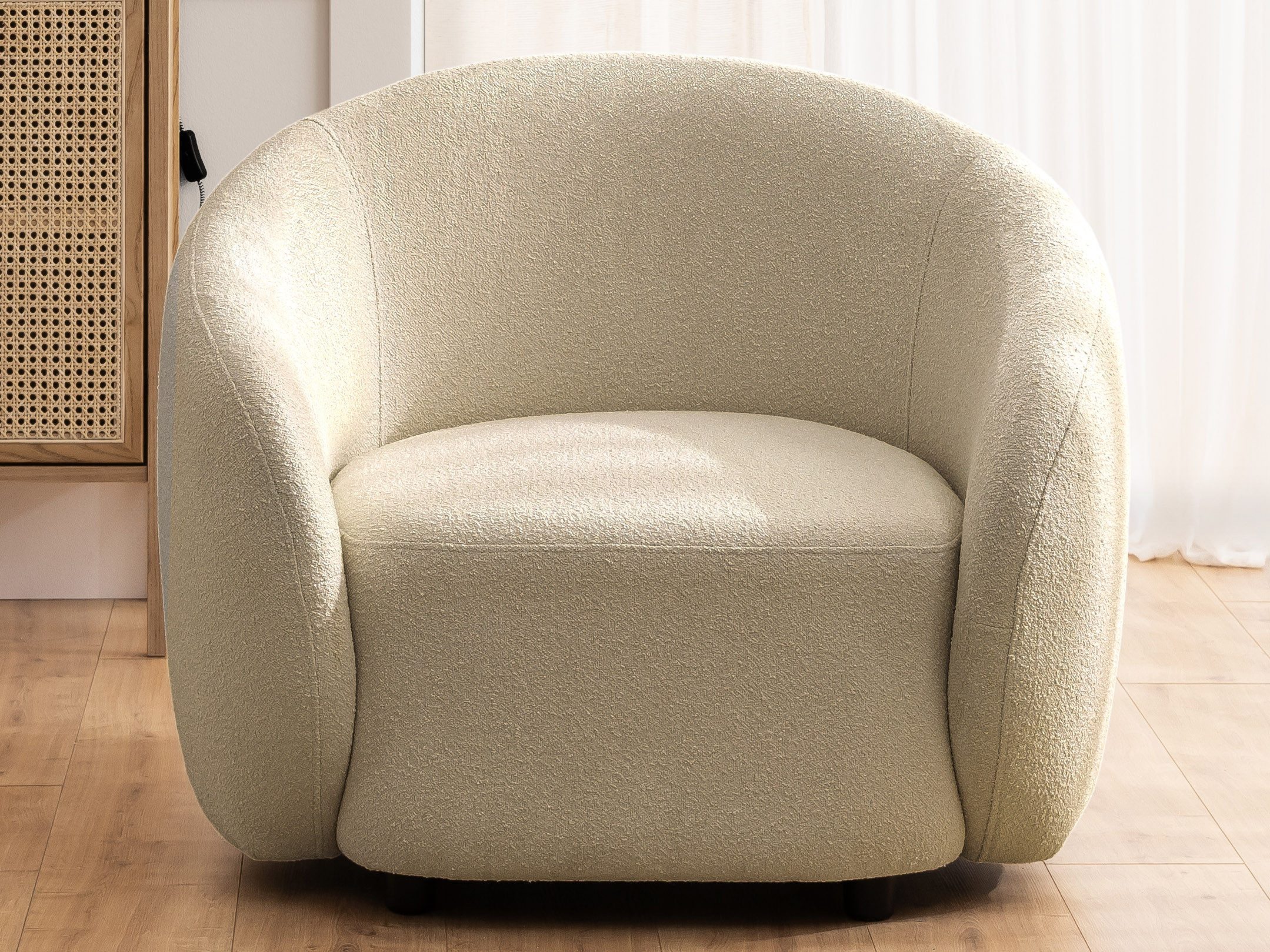 S-Style Möbel Cocktailsessel Roundi aus Bouclé, günstig online kaufen