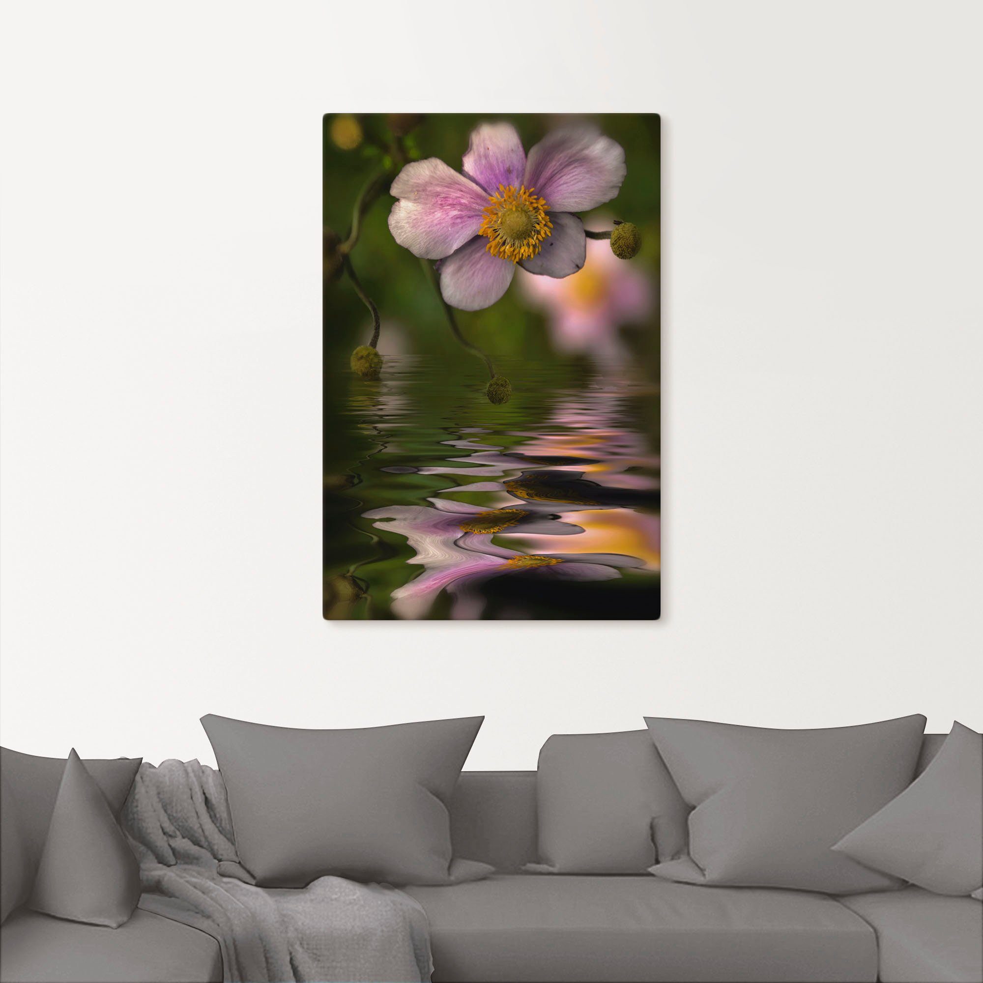 Artland Wandbild Herbstwasser - Herbstanemone, Spa Bilder (1 St), als  Alubild, Leinwandbild, Wandaufkleber oder Poster in versch. Größen