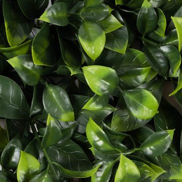 Kunstpflanze Pflanzenwand Lindau, Karat, UV-beständig