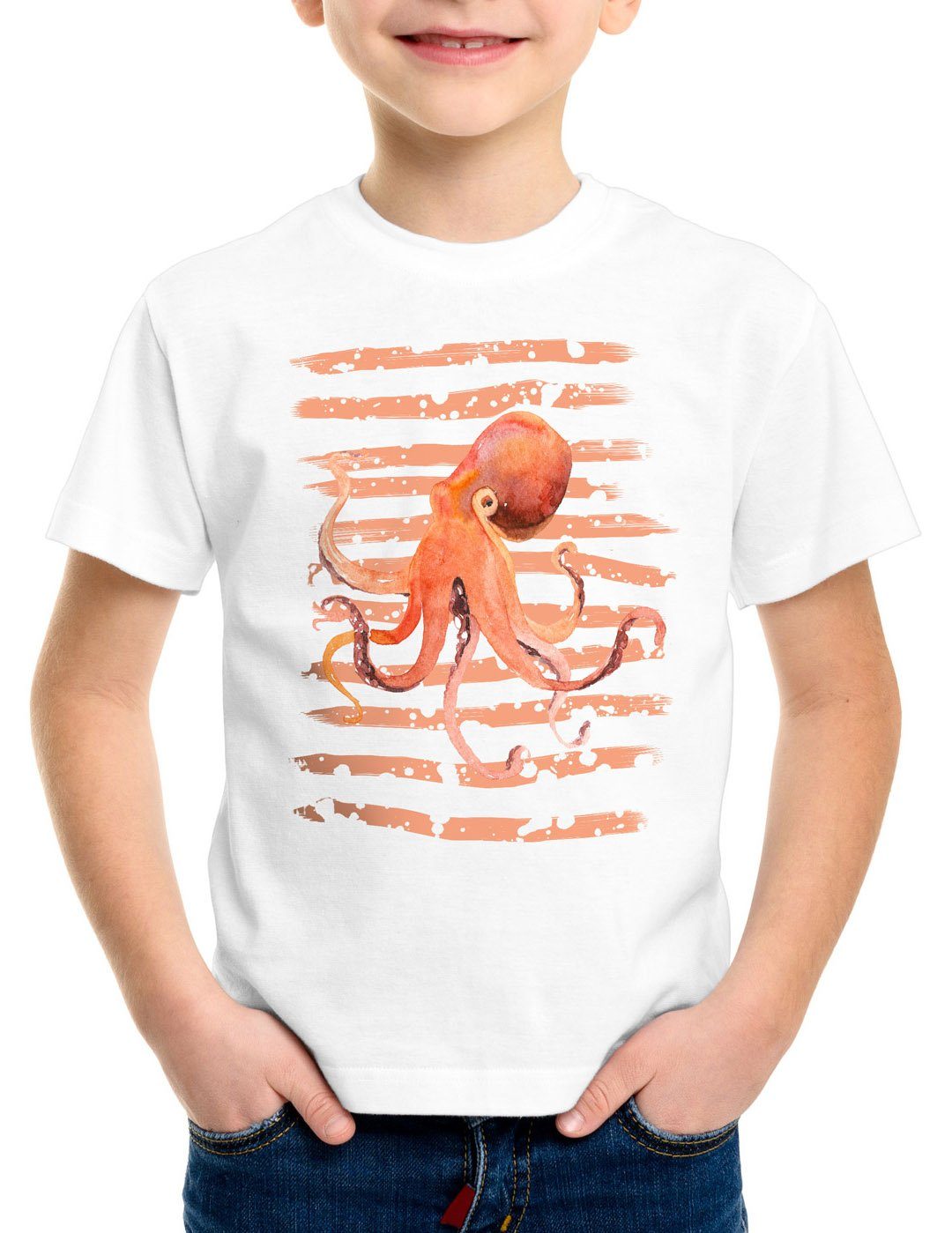 style3 T-Shirt Inked oktopus octopus tintenfisch strand urlaub