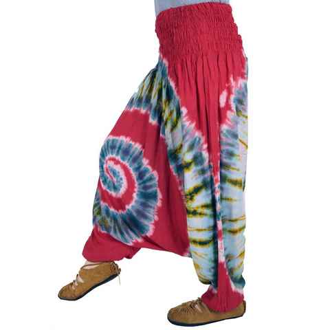 Guru-Shop Relaxhose Batik Afghani Hose, Haremshose, Pluderhose,.. Ethno Style, alternative Bekleidung