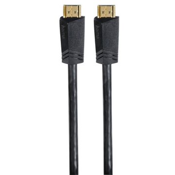 Hama High-Speed HDMI-Kabel 5m Ethernet vergoldet Video-Kabel, HDMI, (500 cm), Full HD TV ARC 3D 1080p HD TV LED LCD OLED Plasma vergoldete Stecker