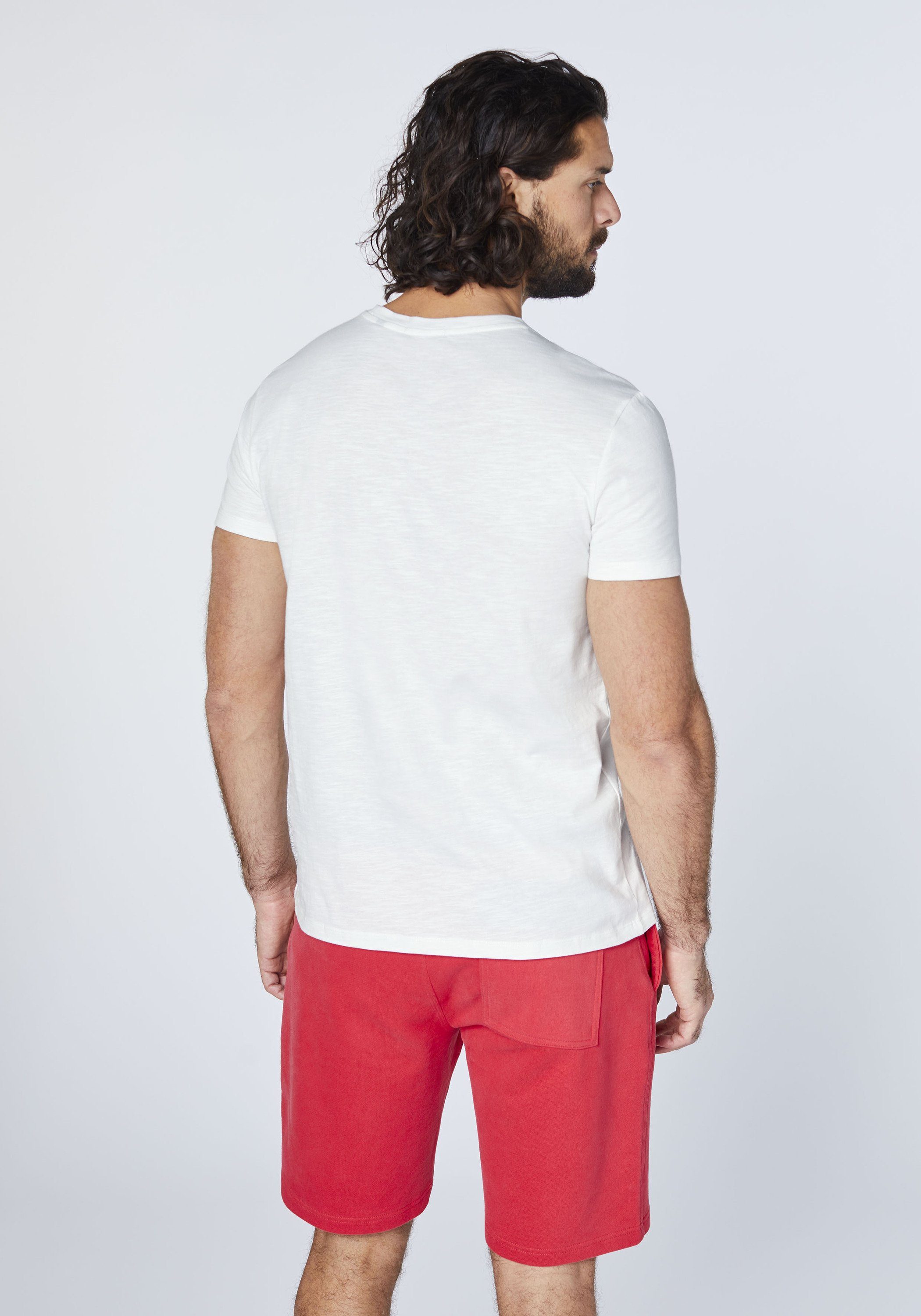 gedrucktem Print-Shirt Label-Symbol mit 1 White Star T-Shirt Chiemsee