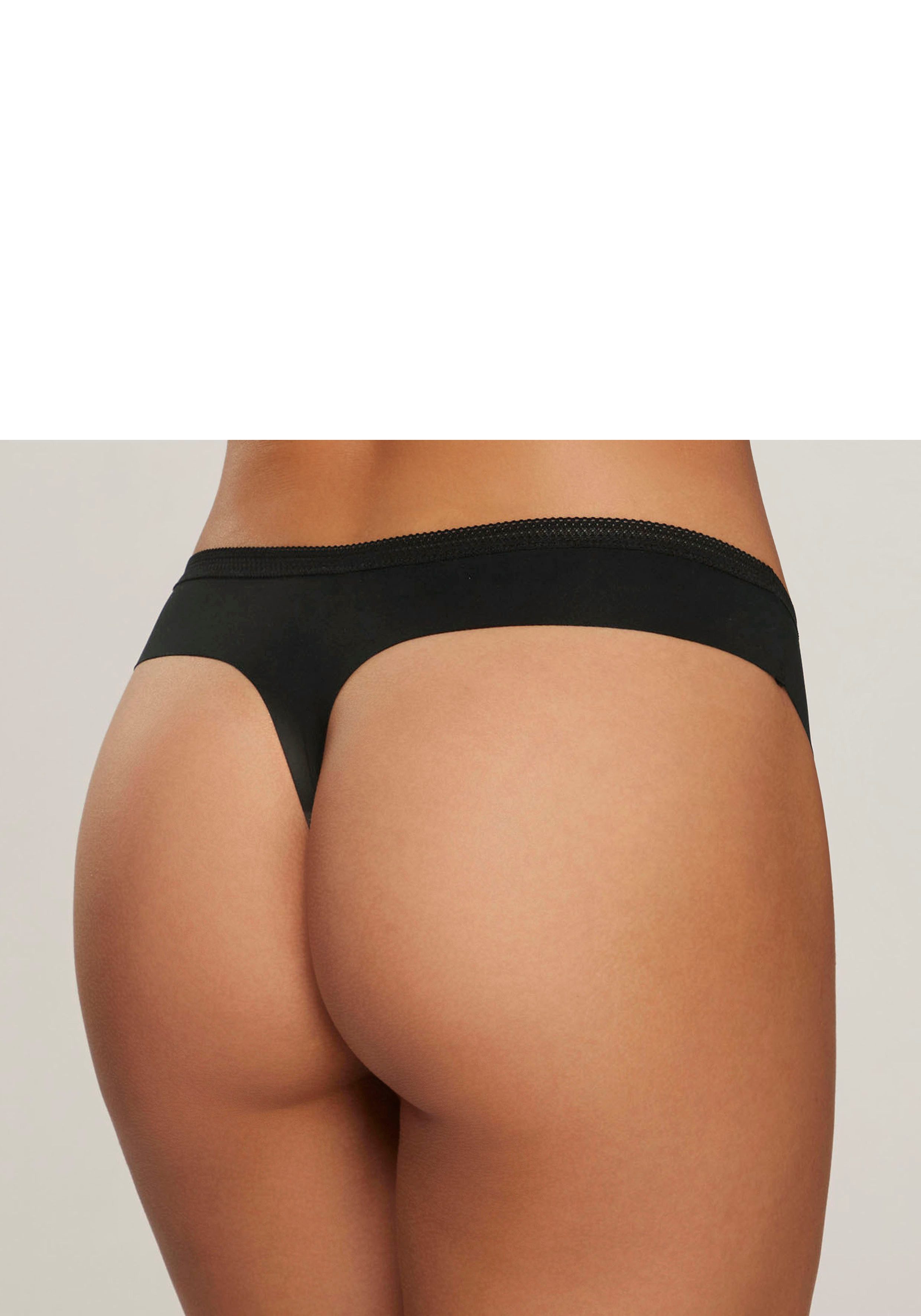 s.Oliver String SEAMLESS mit nahtloser Verarbeitung und hübscher Spitzenborte
