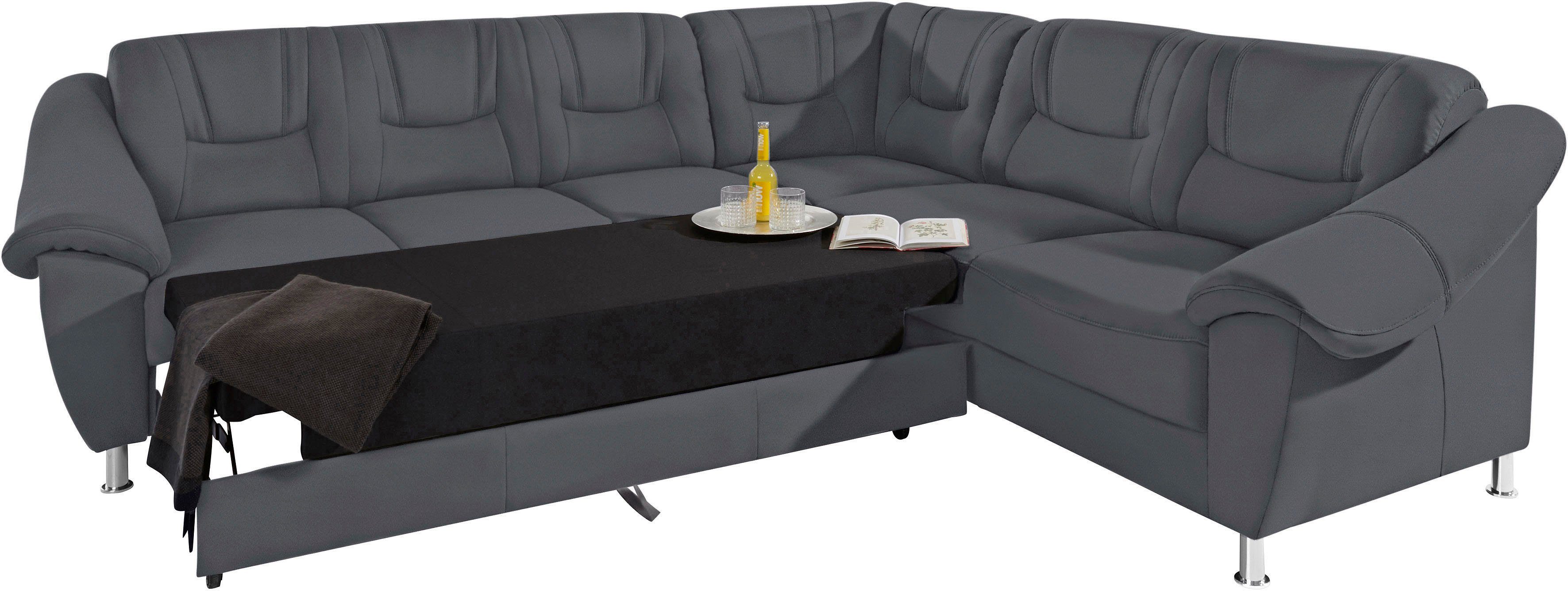 sit&more Ecksofa Salsa L-Form, mit Federkern, wahlweise mit Bettfunktion günstig online kaufen
