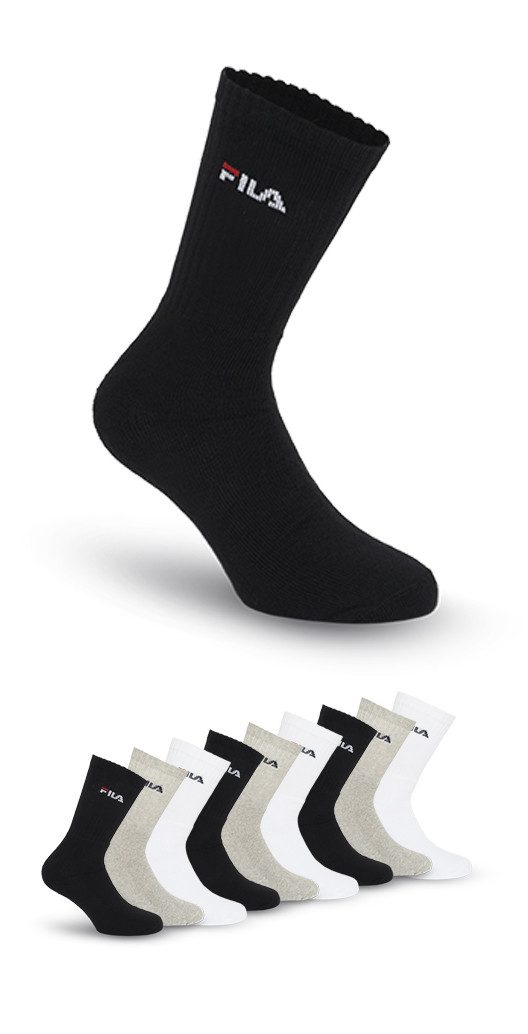 Fila Tennissocken UNISEX CREW TENNIS FULL TERRY SOCKS (9-Paar) mit eingestr günstig online kaufen