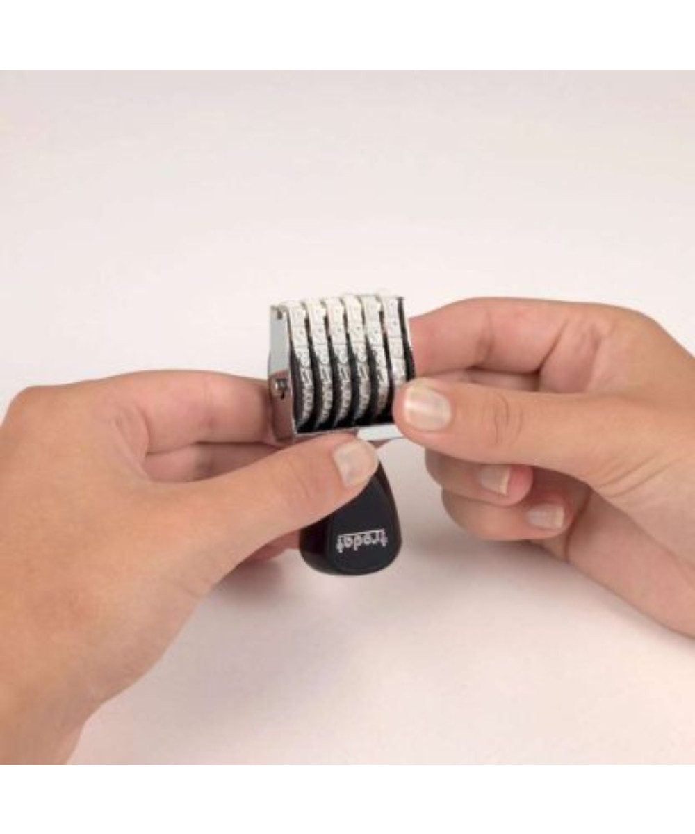 TRODAT Stempel Trodat Ziffernbänderstempel 6-stellig, Kunststoffräder