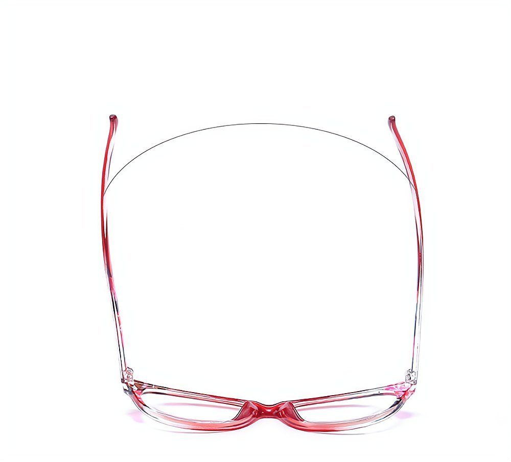 Lesebrille rot Rahmen blaue bedruckte Gläser presbyopische anti Mode PACIEA