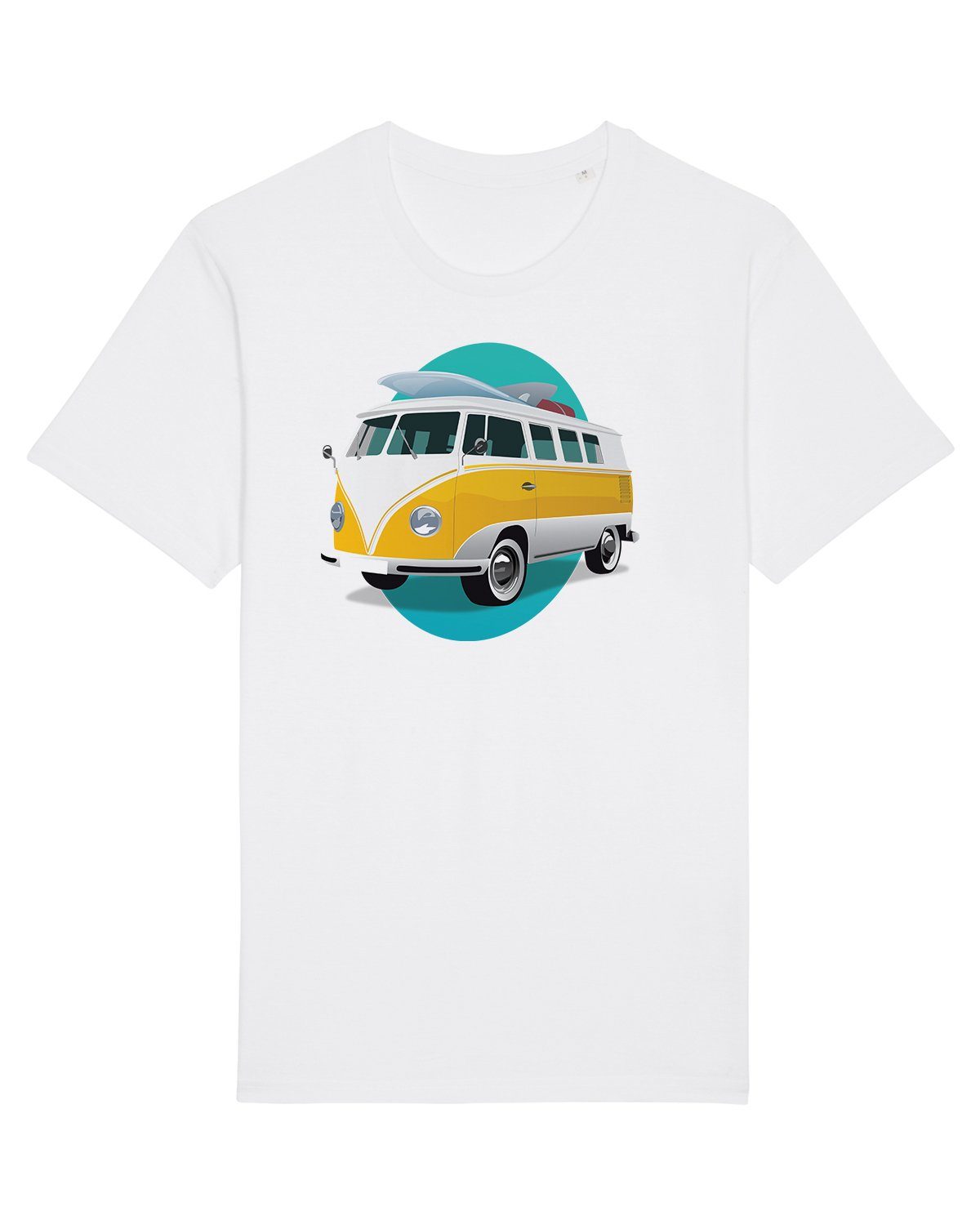wat? Apparel Print-Shirt Summer Bus