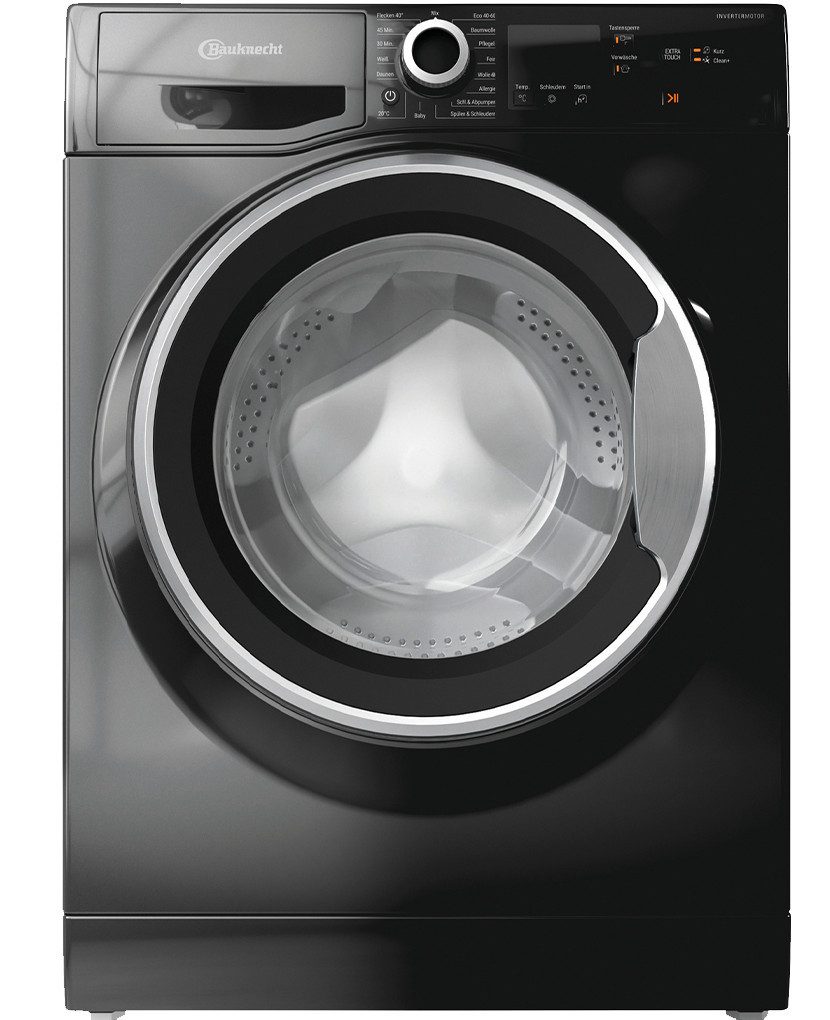 BAUKNECHT Waschmaschine W7 S6300 A, 7 kg, 1400 U/min, Kurz 45‘, Anti-Allergie-Programm, Flecken 40°