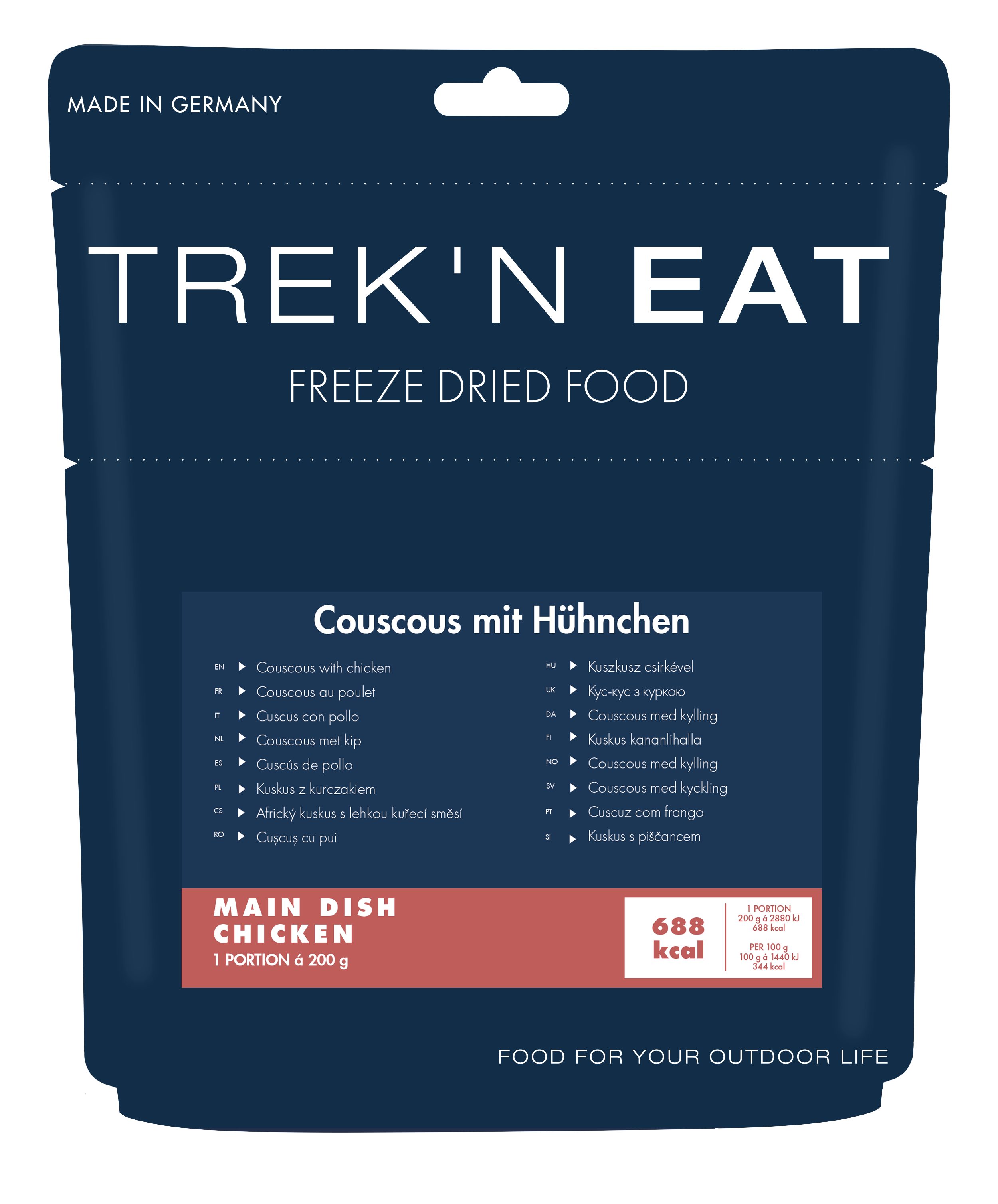 TrekNEat Camping-Gasgrill TREK'N EAT Couscous mit Hühnchen