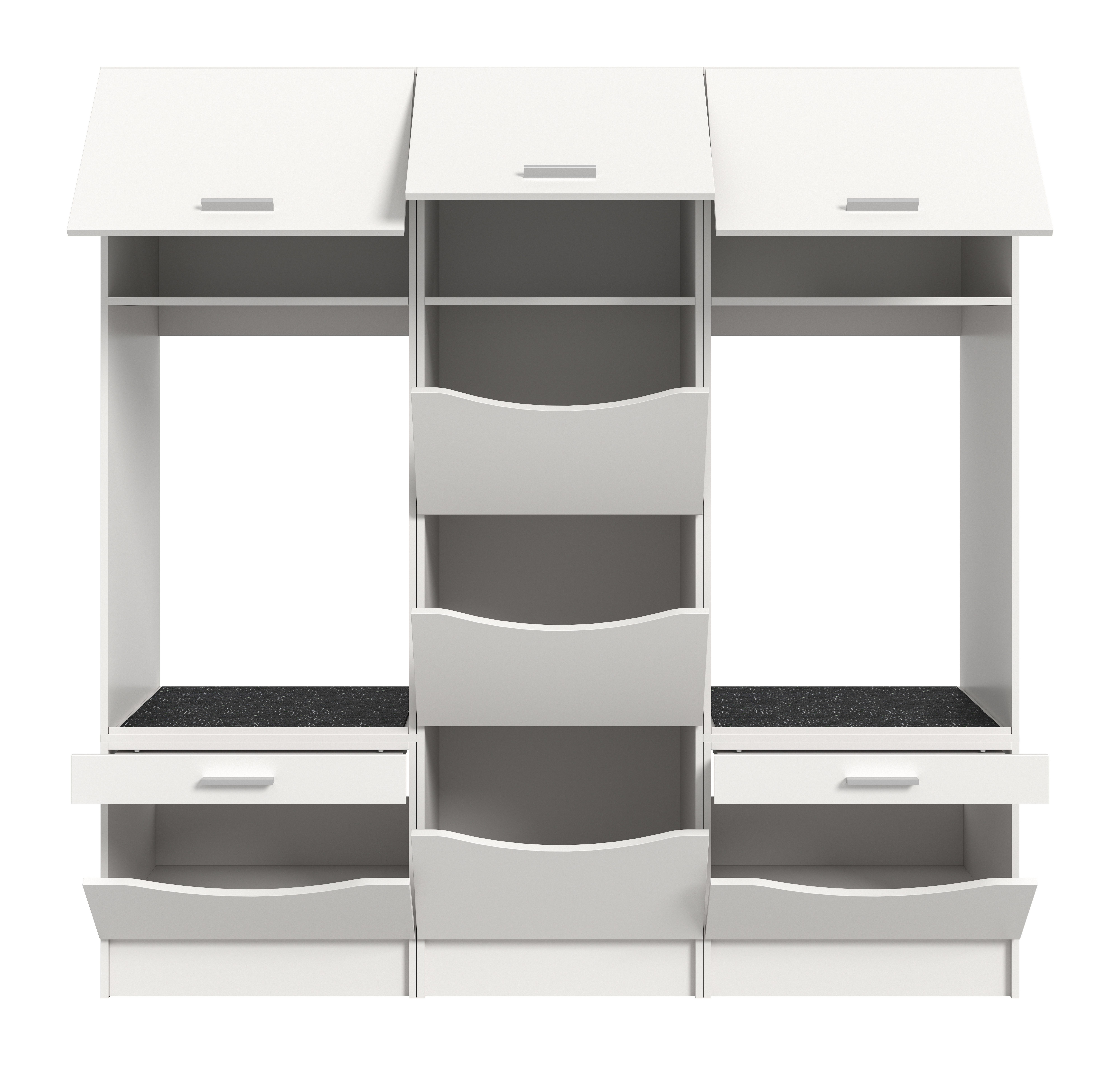 welltime Mehrzweckschrank-Set FALAS, 3-teilig, Hauswirtschaftsraum Set, Breite 192 cm, (Set, 3-St., bestehend aus: 2x Waschmaschinenumbauschrank und 1x Wäschesc – Bild 4 von 5