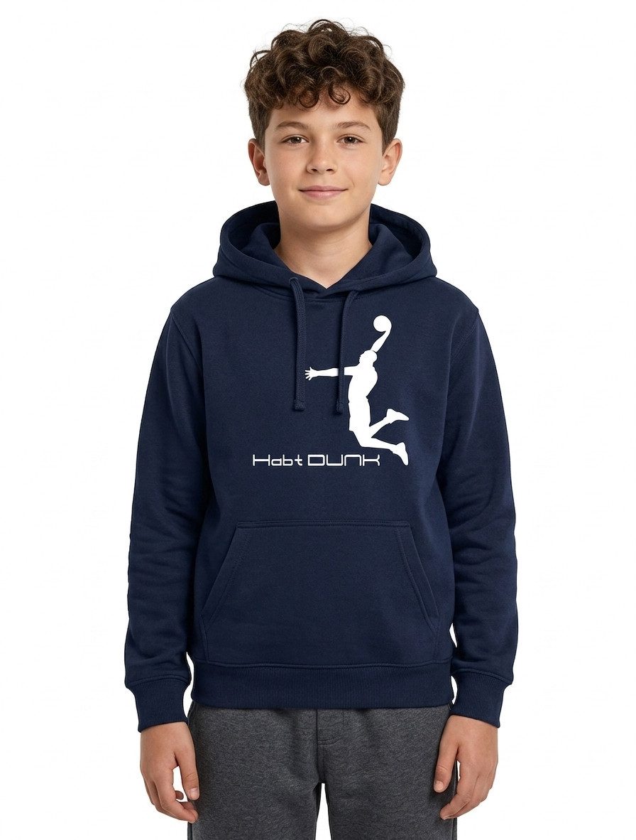 coole-fun-t-shirts Hoodie Habt Dunk Basketball Slam Dunkin Kinder Sweatshirt mit Kapuze