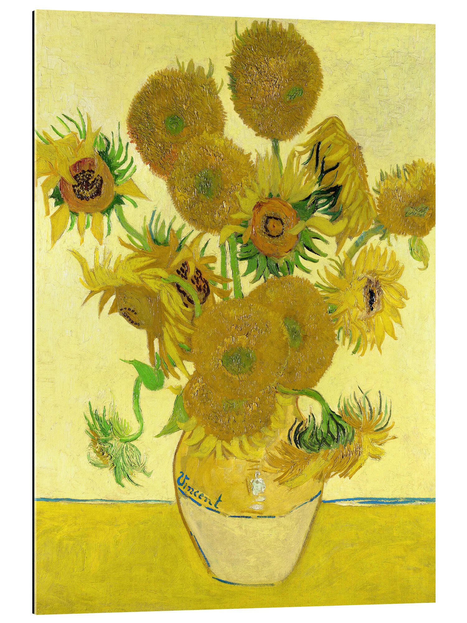 Posterlounge XXL-Wandbild Vincent van Gogh, Fünfzehn Sonnenblumen II, Wohnzimmer Malerei